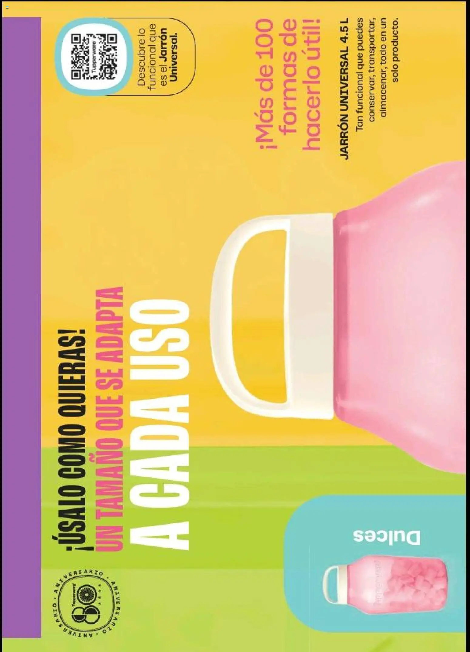 Nuevas ofertas de Tupperware válidas en toda la República Mexicana desde el 20.04.2026. ¡Encuentra las mejores ofertas en Tupperware catálogo! | Página: 8 | Productos: Dulces