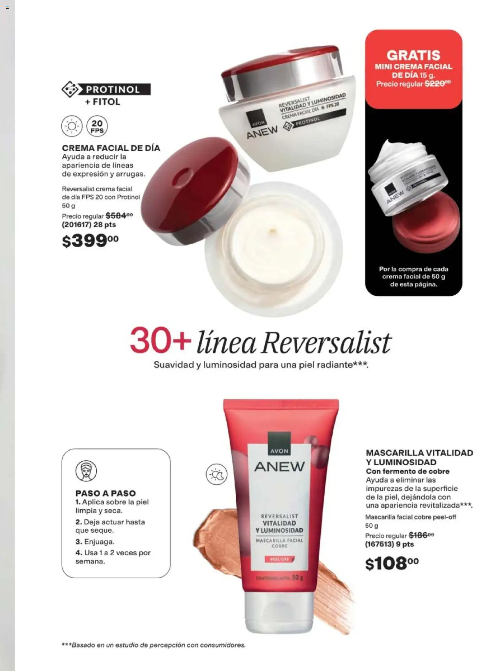 Nuevas ofertas de AVON válidas en toda la República Mexicana desde el 24.04.2026. ¡Encuentra las mejores ofertas en AVON campaña 7 2026! | Página: 117 | Productos: Crema, Radiante, Mascarilla, Sobre