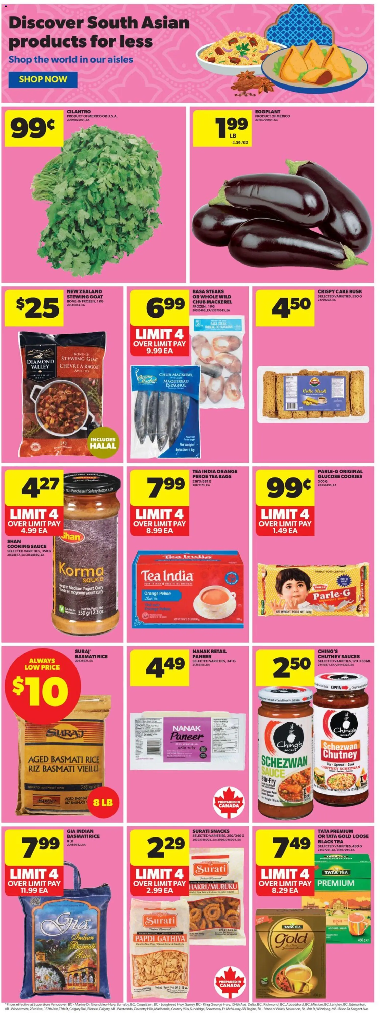 Real Canadian Superstore flyer valid from 22.01.2026 | Page: 12 | Products: Rice, Tea, Chips, Cookies