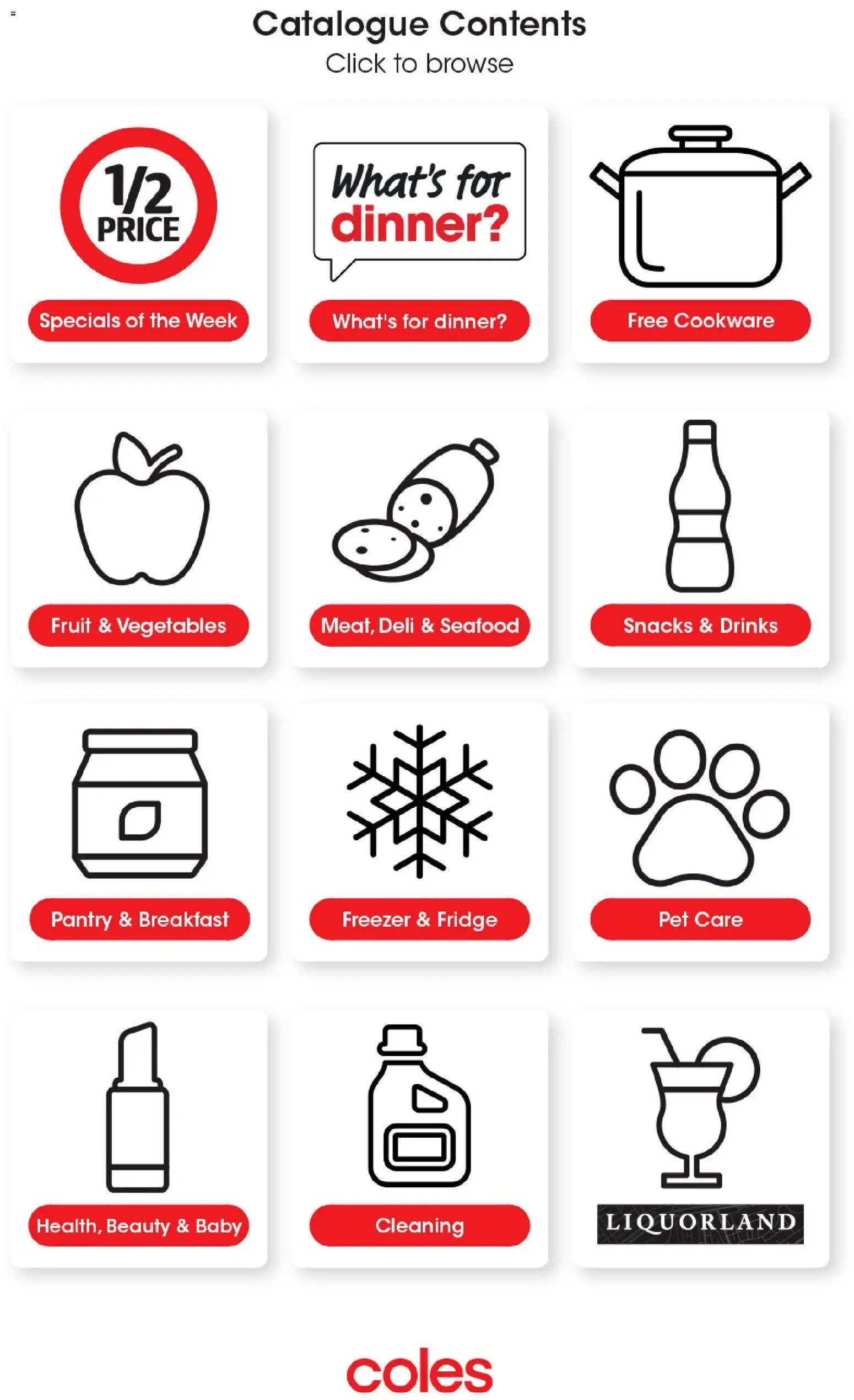 Coles catalogue - valid from 22.04.2026 | Page: 48 | Products: Cookware, Seafood, Fridge, Freezer