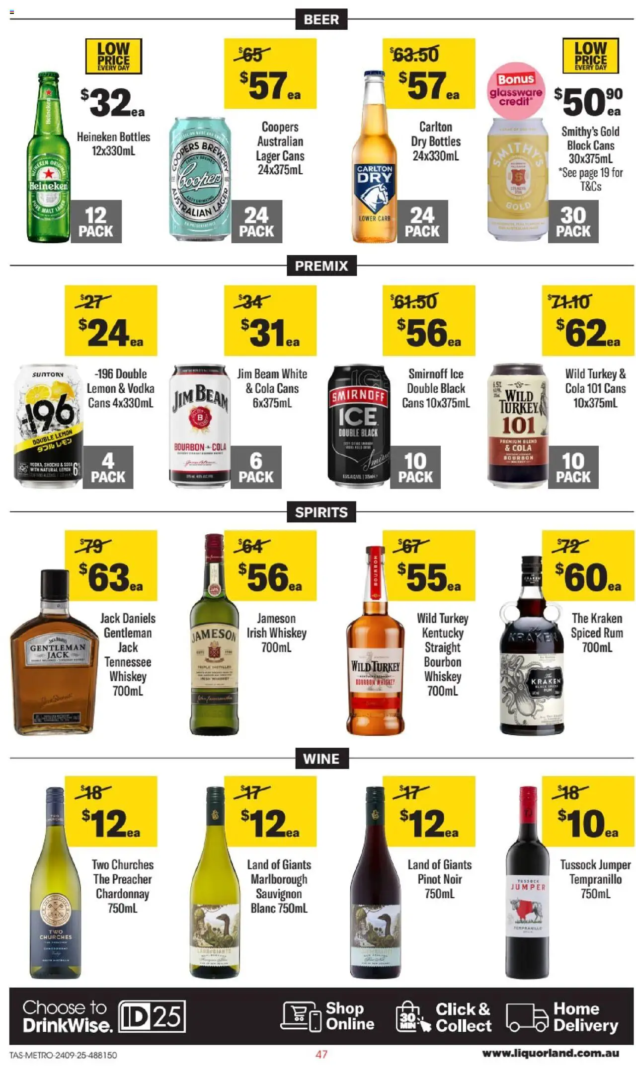Liquorland catalogue - valid from 24.09.2025 | Page: 4 | Products: Bourbon, Whiskey, Lemon, Turkey