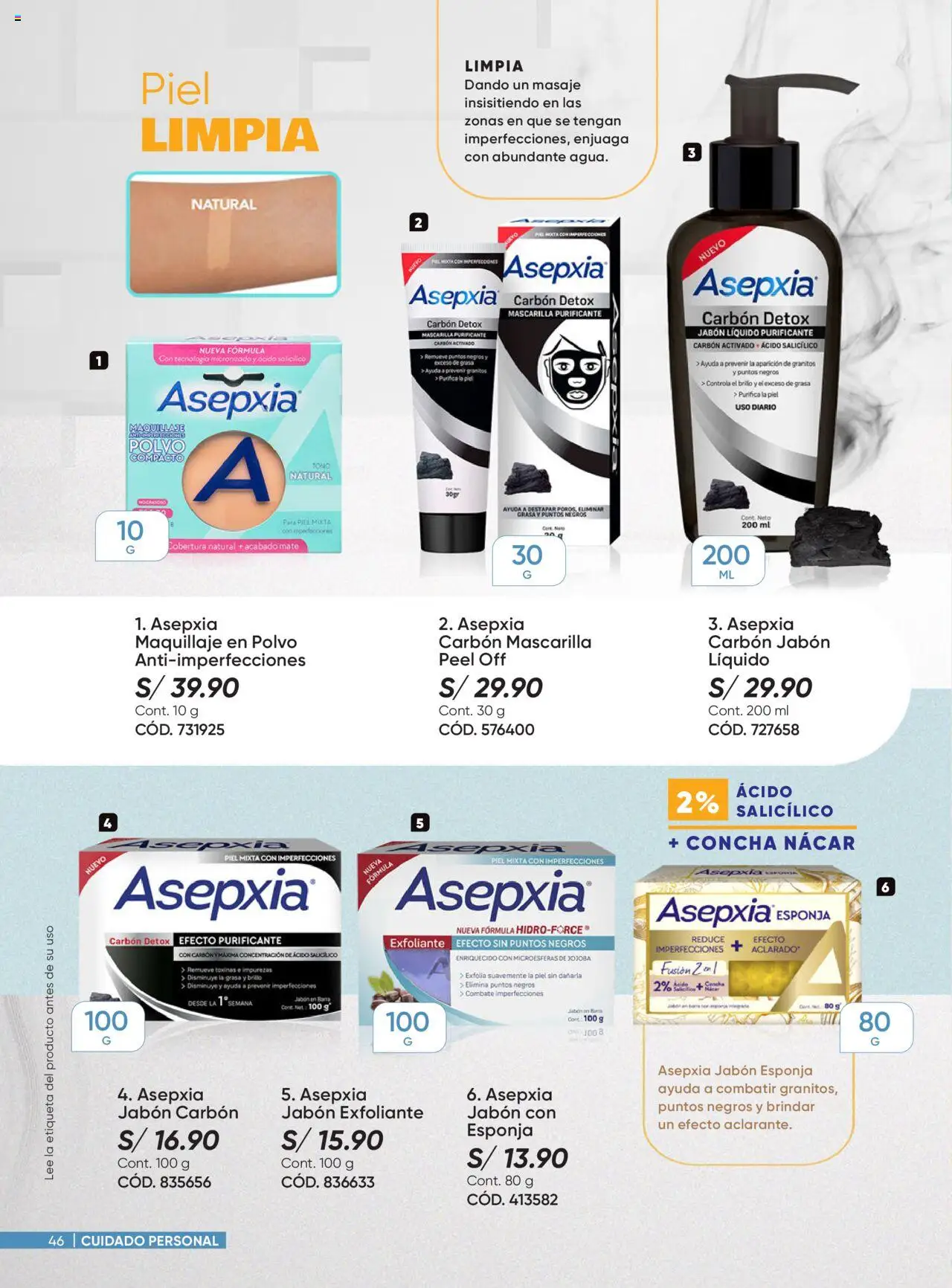 Catálogo Azzorti válido desde 18.08.2025 | Página: 46 | Productos: Esponja, Exfoliante, Jabón, Maquillaje