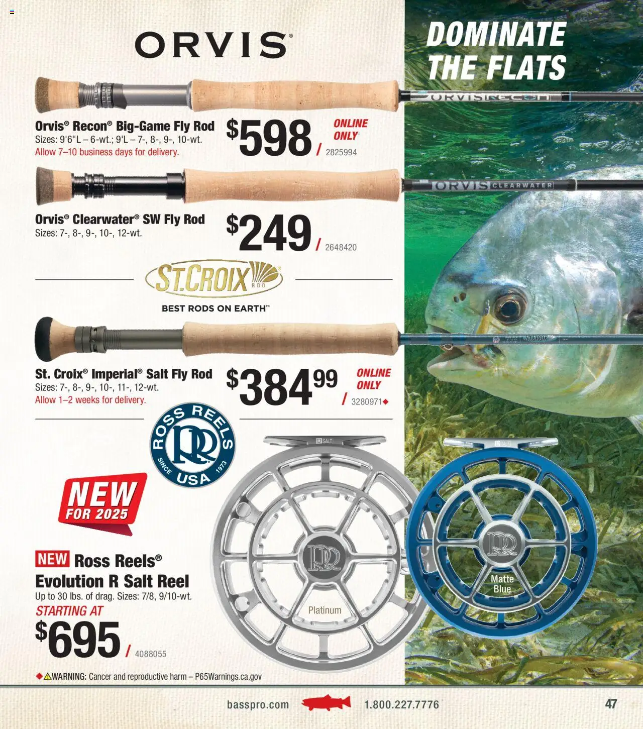 Cabela's Fly Fishing 25 - valid from 21.04.2025 | Page: 47 | Products: Fly Rod, Salt, Rod
