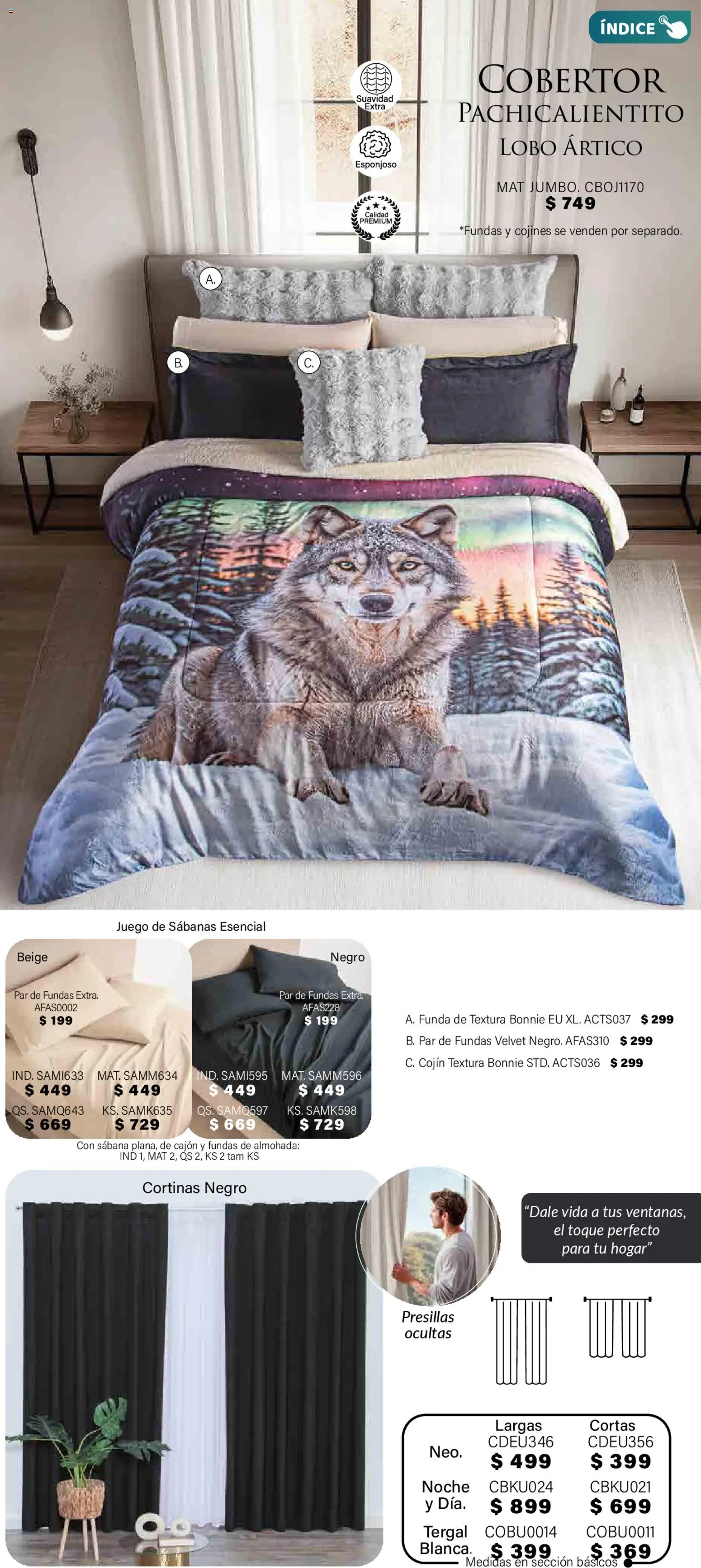 Nuevas ofertas de Colchas Concord válidas en toda la República Mexicana desde el 01.11.2025. ¡Encuentra las mejores ofertas en Colchas Concord Buen Fin! | Página: 322 | Productos: Funda, Almohada, Sabanas, Cortinas