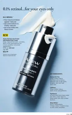 Preview of Avon weekly ads valid from 19.11.2025 | Page: 75 | Products: Eraser, Butter, Cream, Water