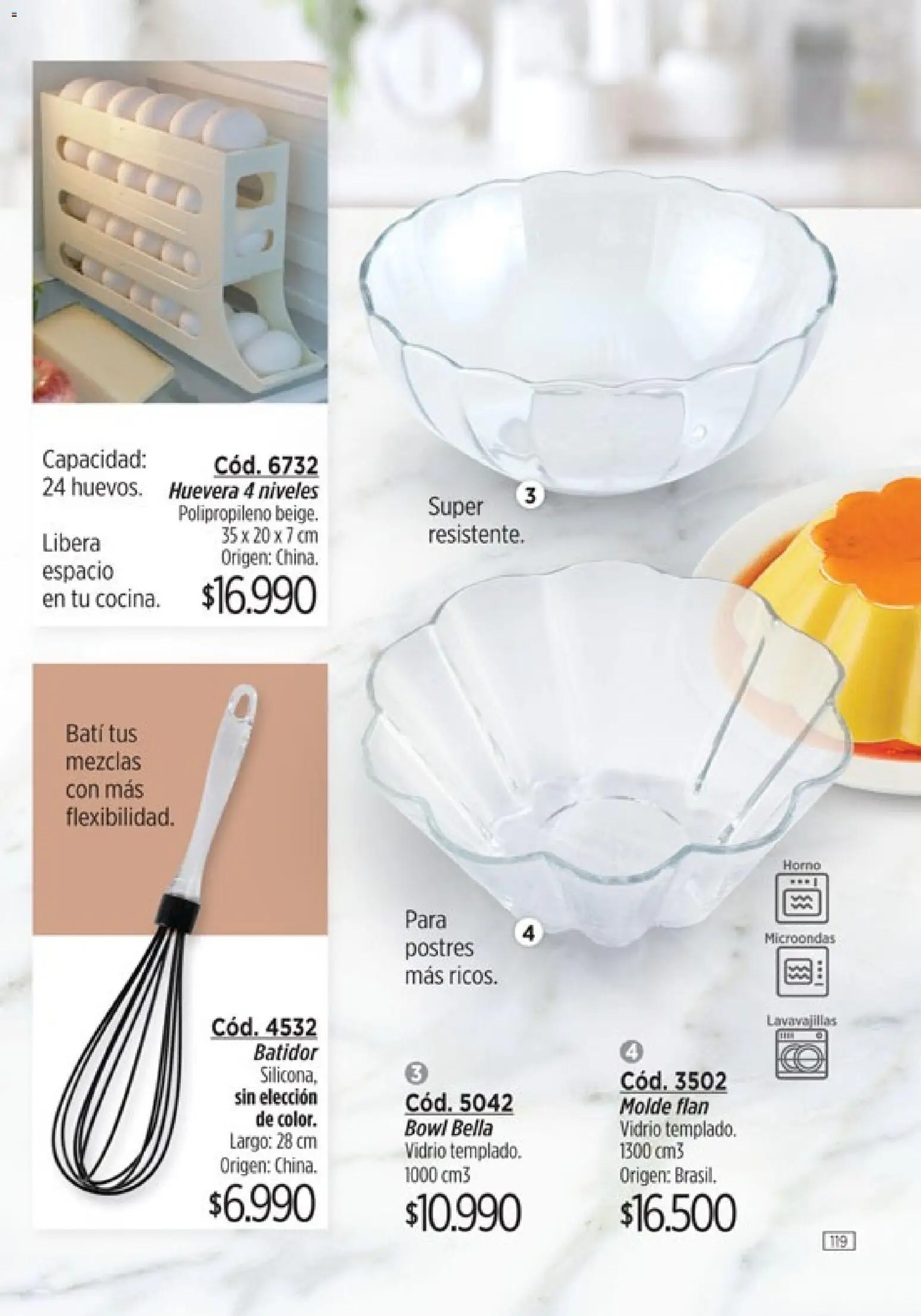 Catálogo Amodil Campaña 3 │ válido desde el 01.03.2026 | Página: 119 | Productos: Bowl, Molde, Microondas, Batidor