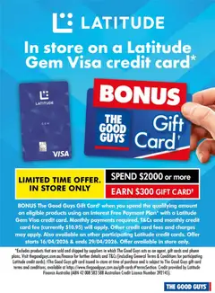 Preview of The Good Guys Latitude  - valid from 16.04.2026