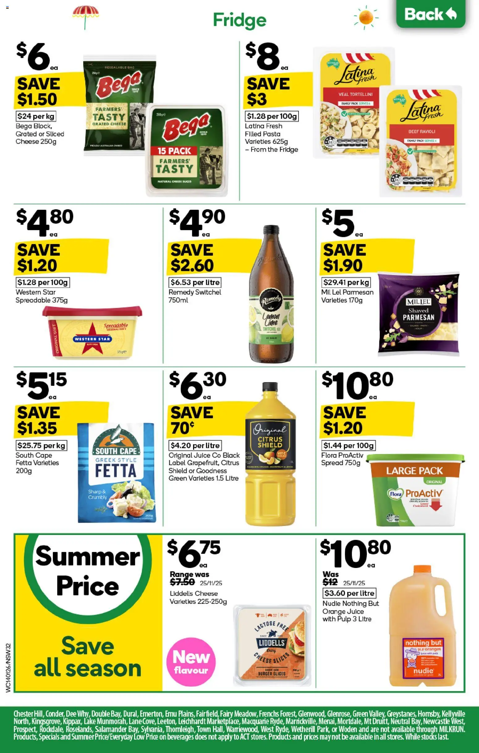Woolworths catalogue - valid from 14.01.2026 | Page: 32 | Products: Beef, Pasta, Lime, Fridge