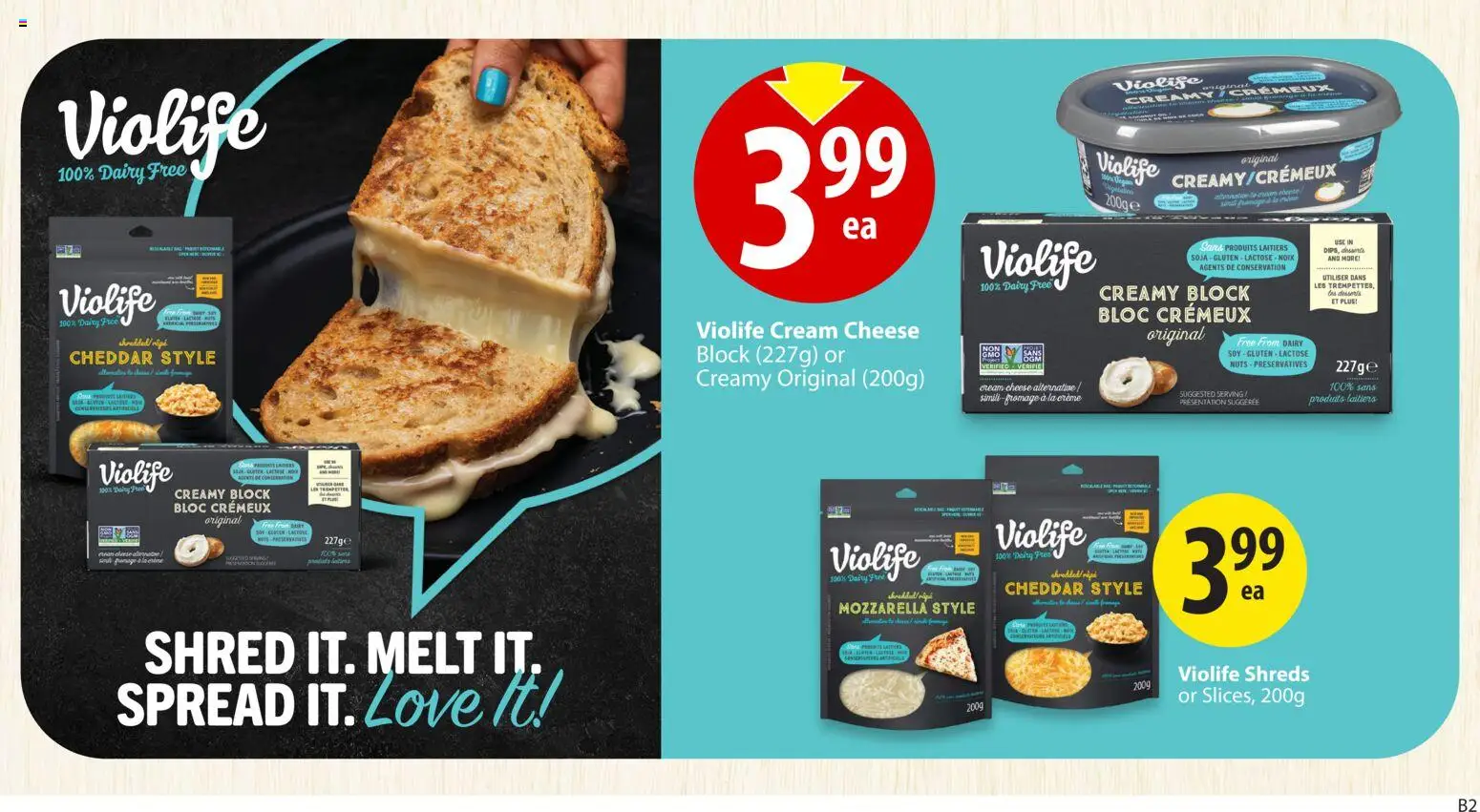 Save on foods flyer valid from 05.03.2026 | Page: 18 | Products: Nuts, Cream, Cheese