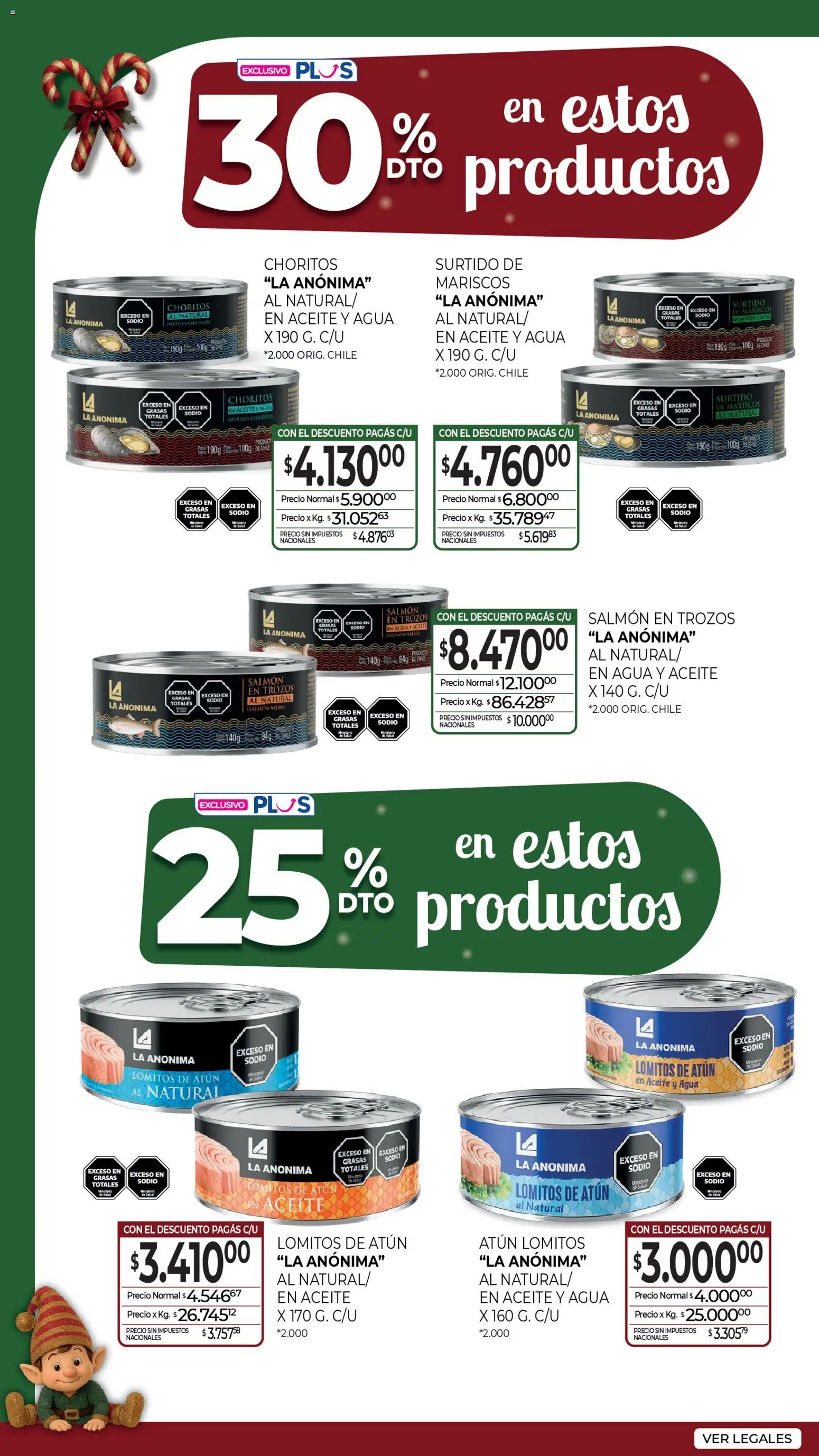 La Anonima Marca Propia Fiestas │ válido desde el 18.12.2025 | Página: 11 | Productos: Aceite, Atún, Agua, Té