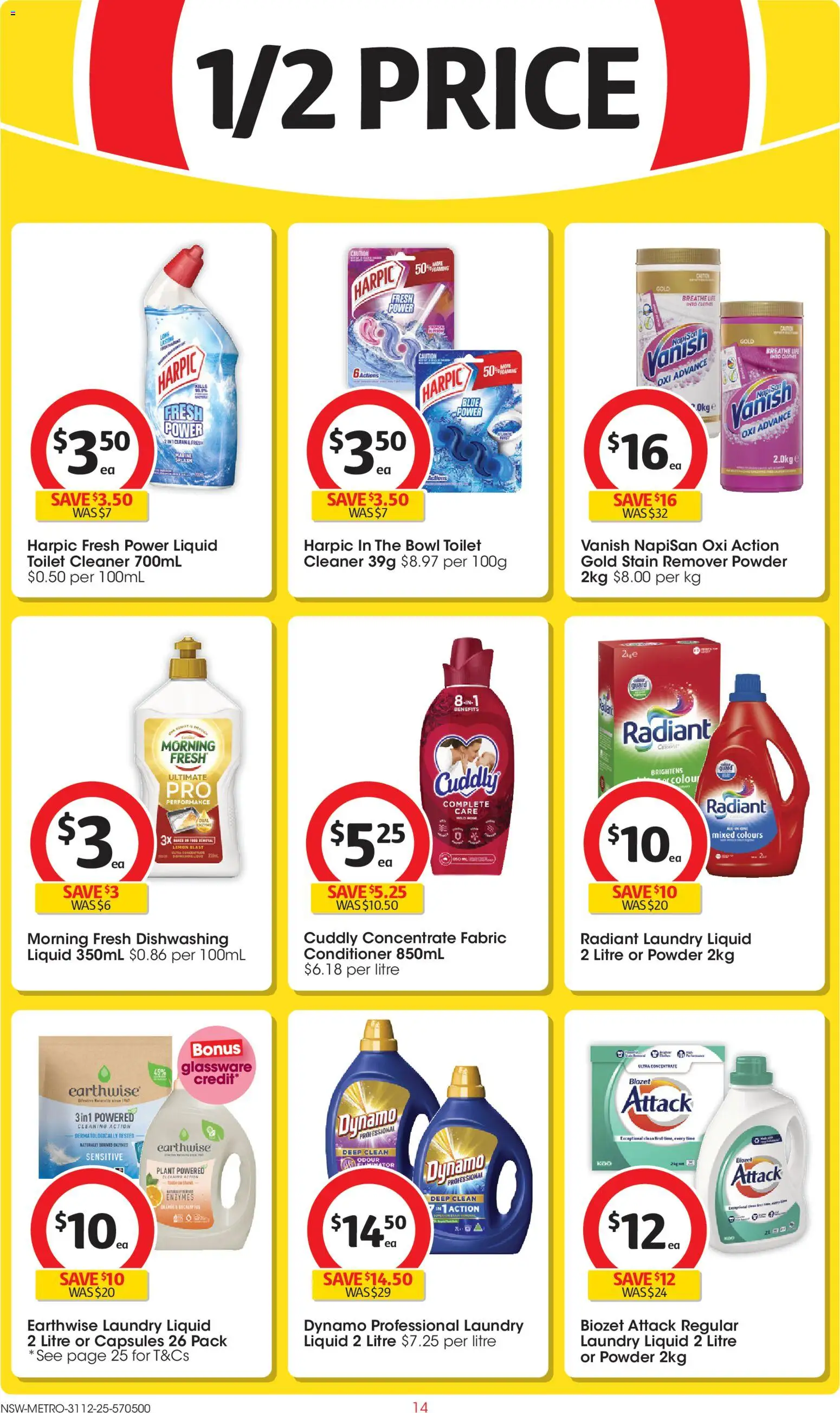 Coles catalogue - valid from 31.12.2025 | Page: 14 | Products: Toilet, Powder, Conditioner, Laundry