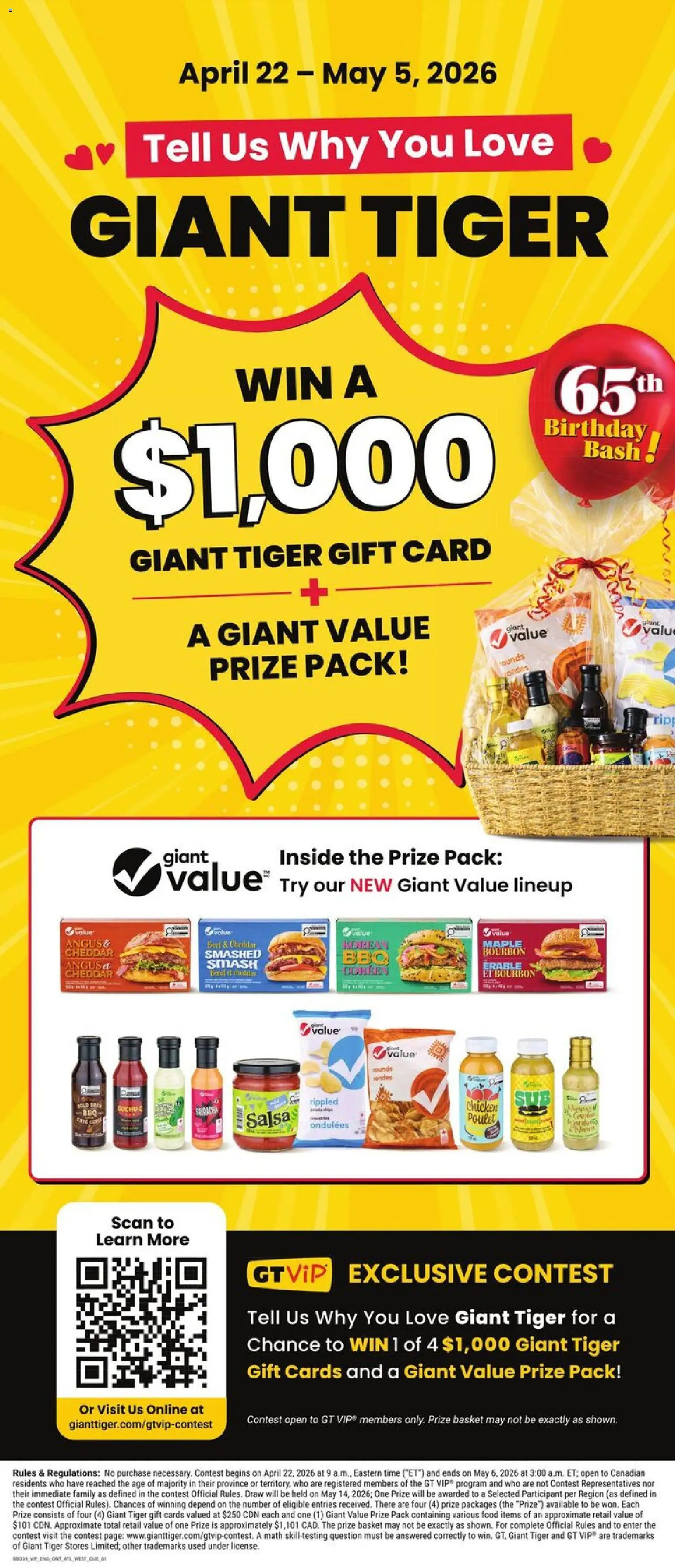 Giant Tiger flyer valid from 29.04.2026 | Page: 8 | Products: Beef, Bourbon, Basket, Chicken