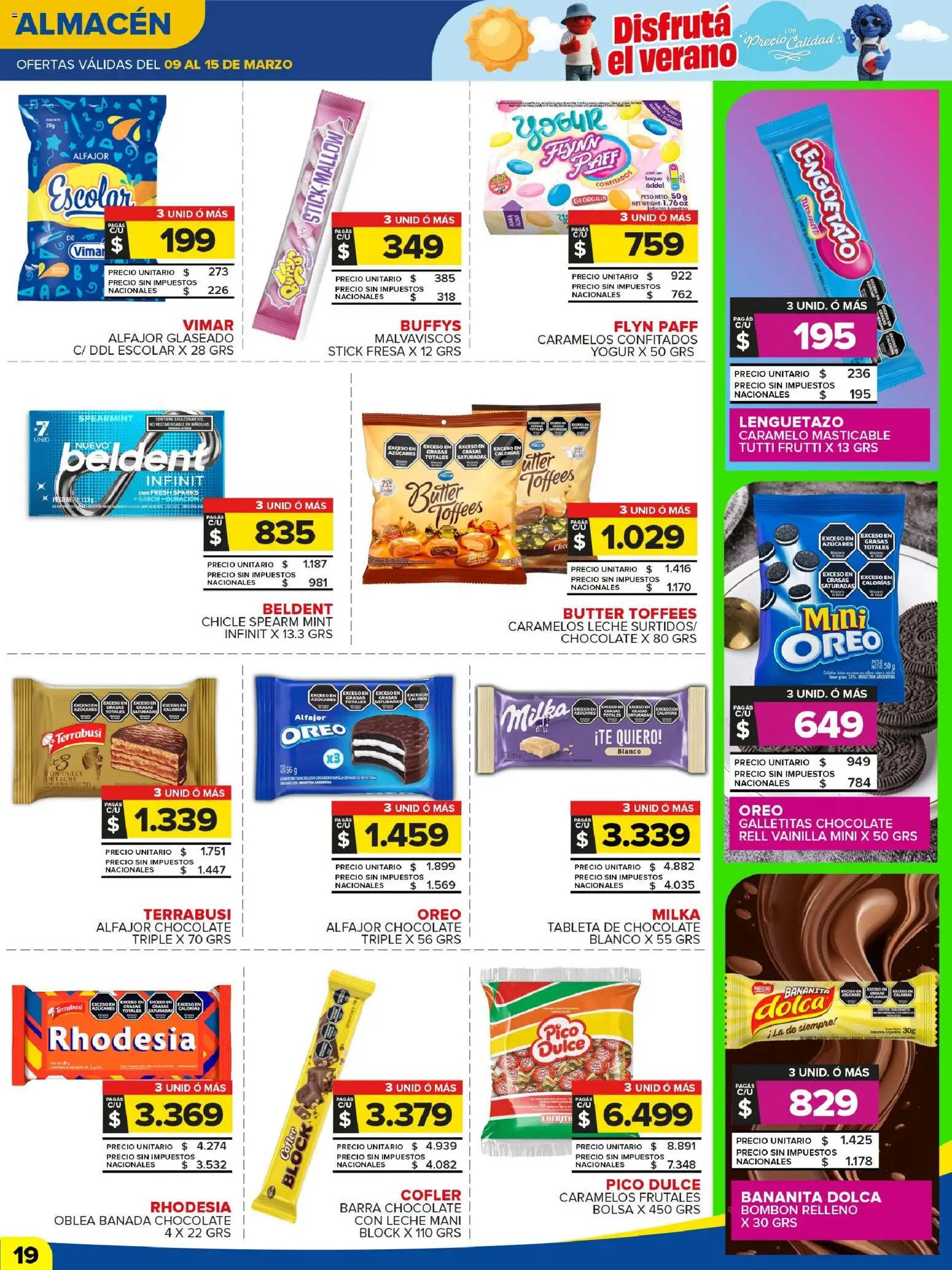 Carrefour Maxi catálogo │ válido desde el 09.03.2026 | Página: 19 | Productos: Pico, Peso, Mani, Chicle