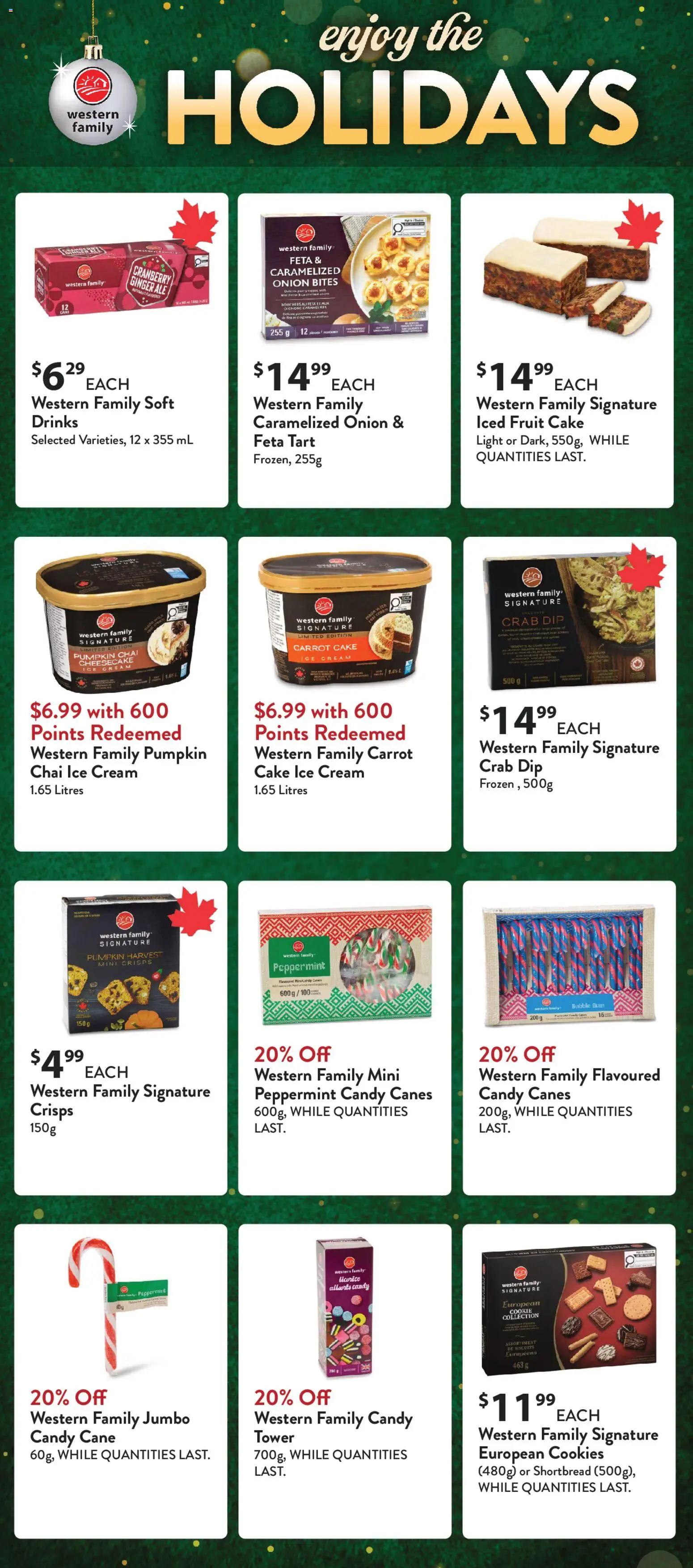 Save on foods flyer valid from 11.12.2025 | Page: 18 | Products: Carrot, Cream, Cookies, Pumpkin