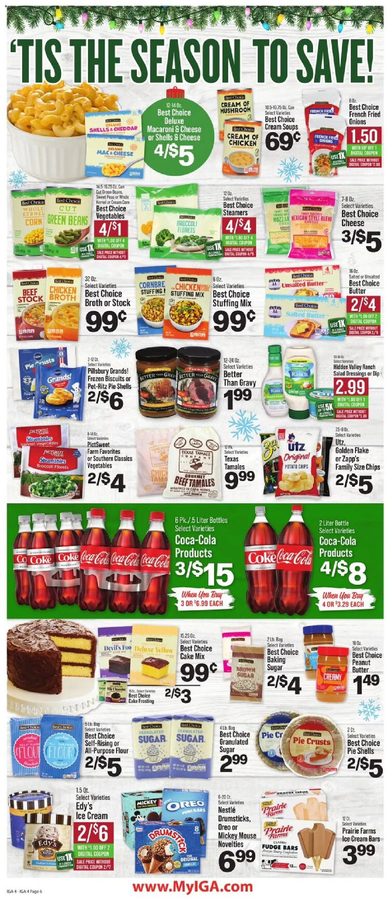 IGA Weekly Ad - valid from 17.12.2025 | Page: 7 | Products: Broccoli, Chips, Salad, Mouse