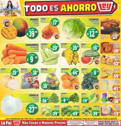 Vista previa de Casa Ley folleto Las ofertas de frutas y verdunas La Paz, nuevo folleto de la tienda, válido en México a partir del 23.04.2026