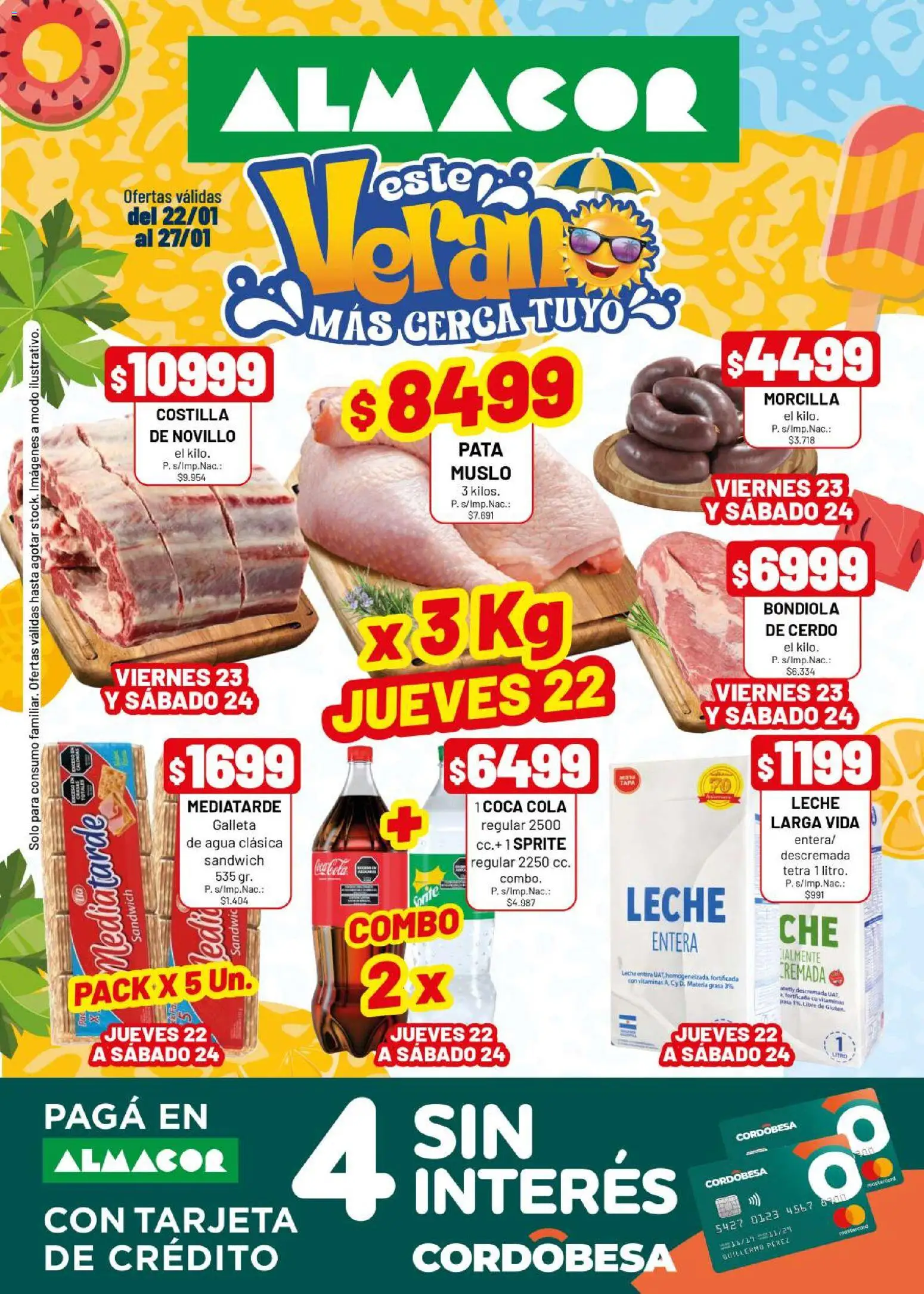 Almacor catálogo │ válido desde el 22.01.2026 | Página: 1 | Productos: Vitaminas, Agua, Leche, Morcilla