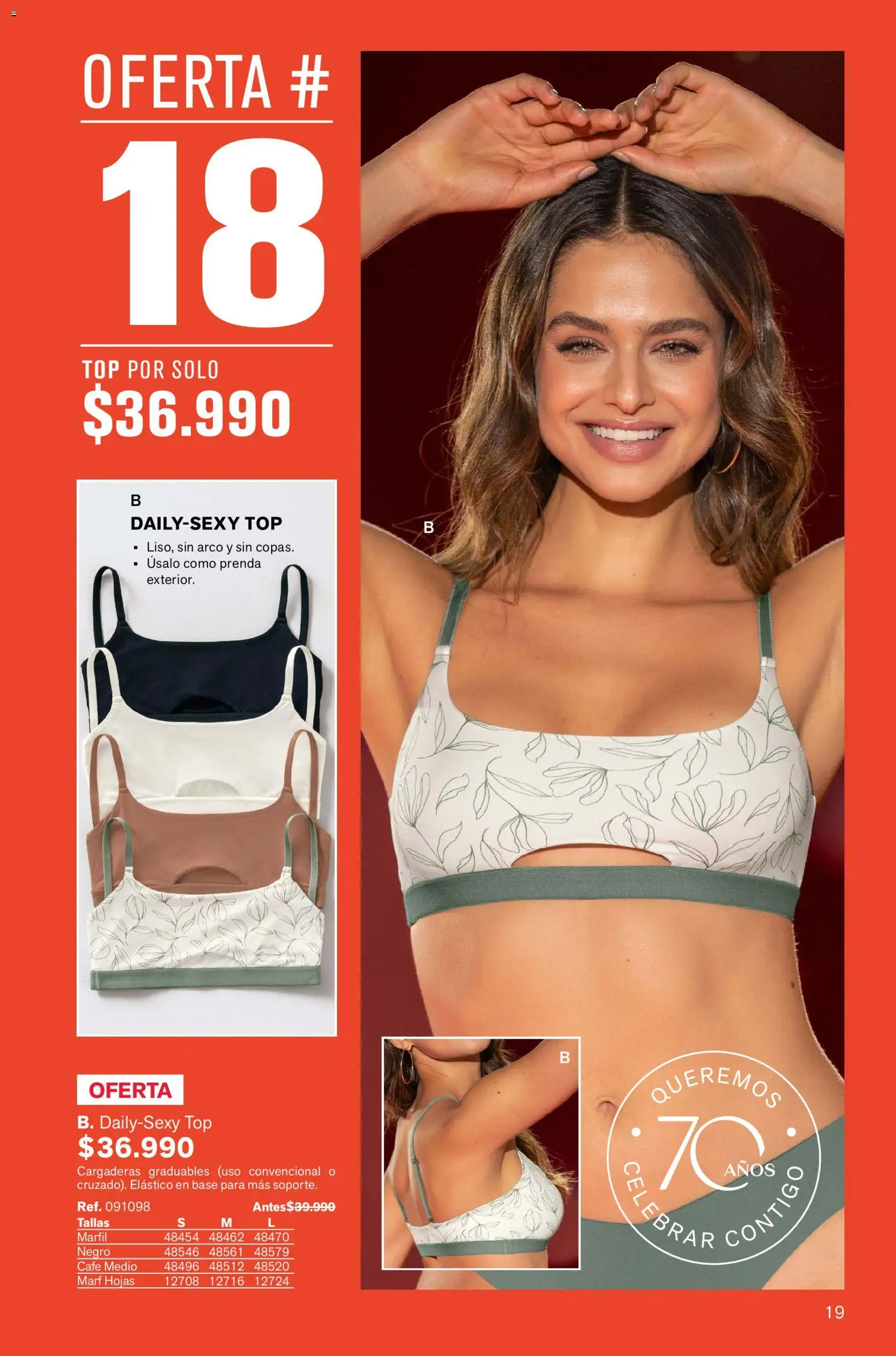 Leonisa revista - valida desde el 02.01.2026 | Página: 19 | Productos: Top, Café