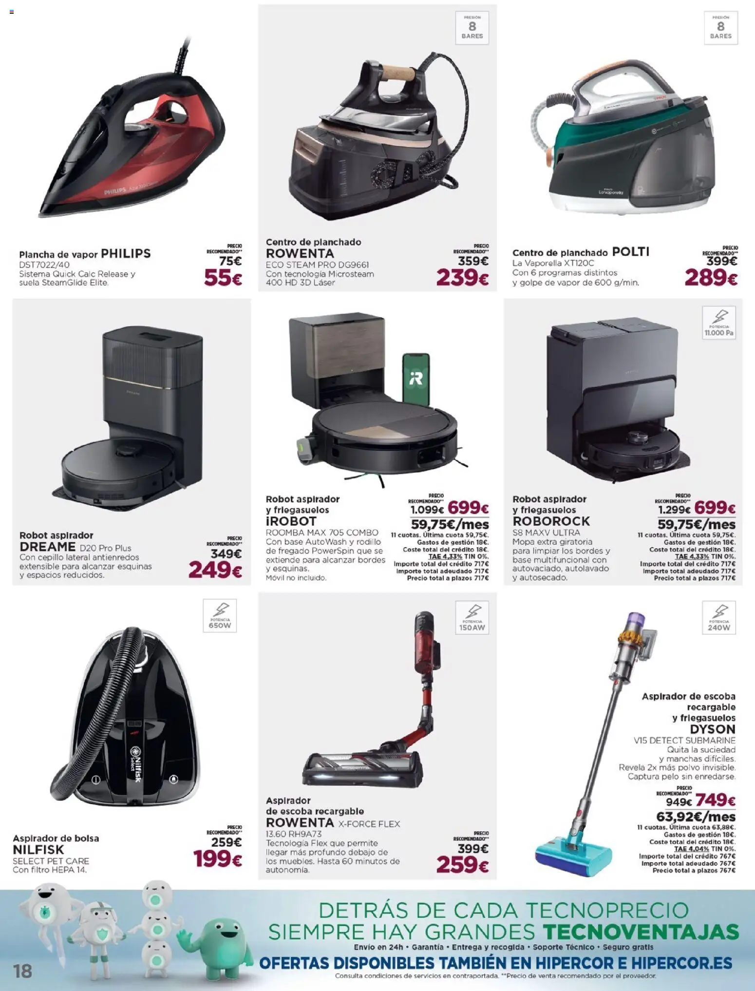 Nuevas ofertas de El Corte Inglés válidas en toda la República Mexicana desde el 16.12.2025. ¡Encuentra las mejores ofertas en El Corte Inglés catálogo Ofertas que ilusionan! | Página: 18 | Productos: Cepillo, Escoba, Movil, Plancha