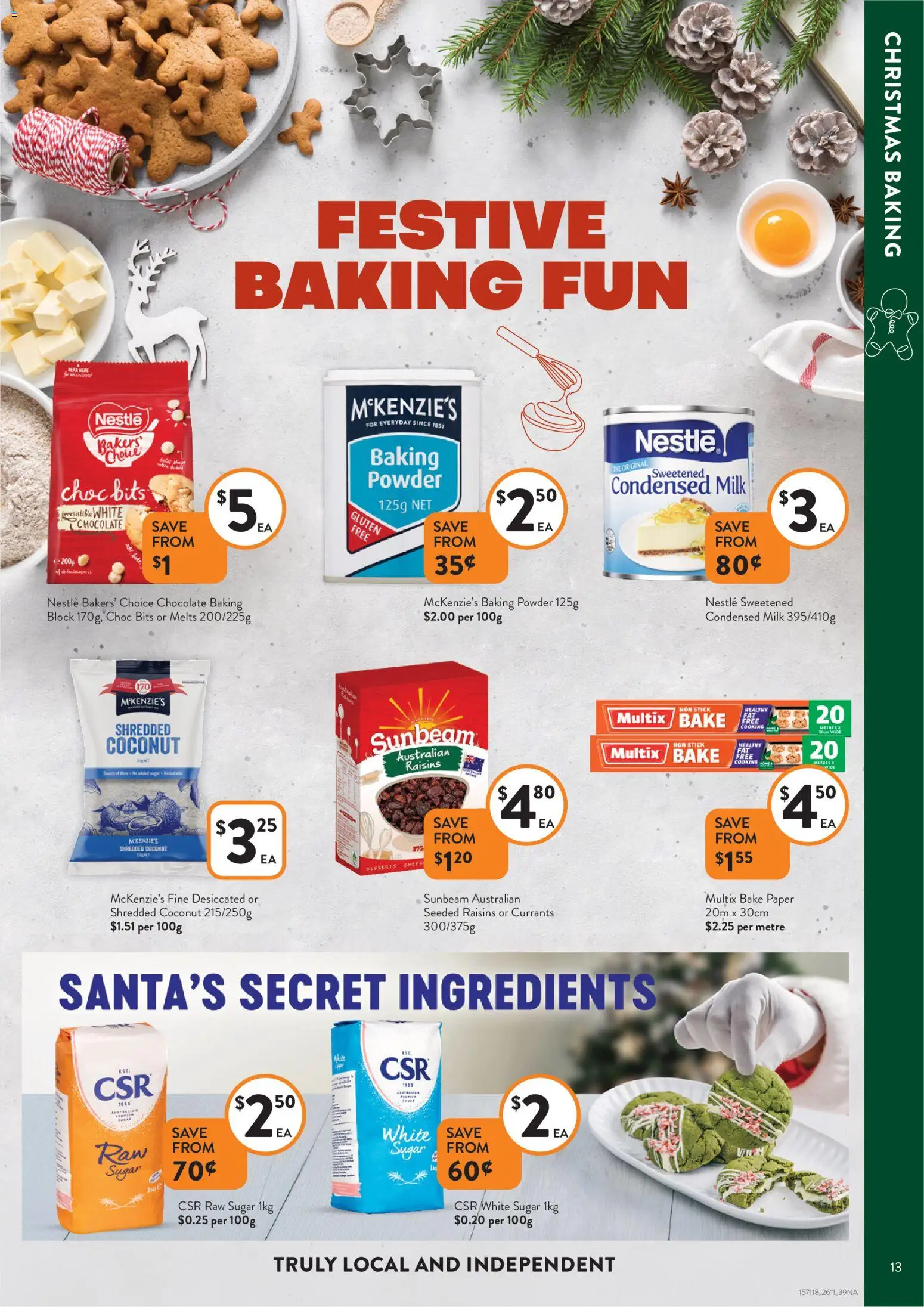 Foodworks catalogue - valid from 26.11.2025 | Page: 13 | Products: Powder, Milk, Chocolate, Raisins