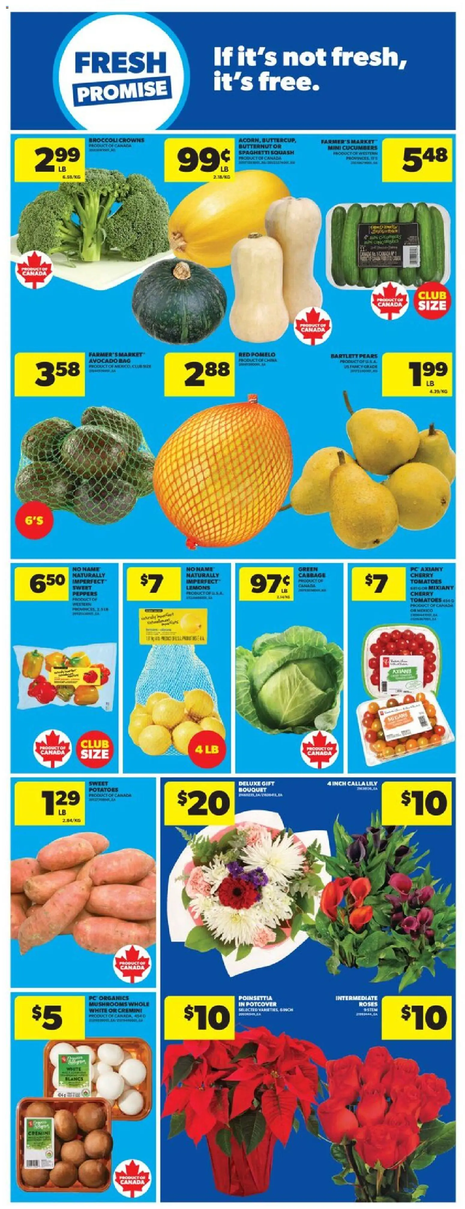 Real Canadian Superstore flyer valid from 04.12.2025 | Page: 17 | Products: Cucumbers, Potatoes, Bag, Tomatoes