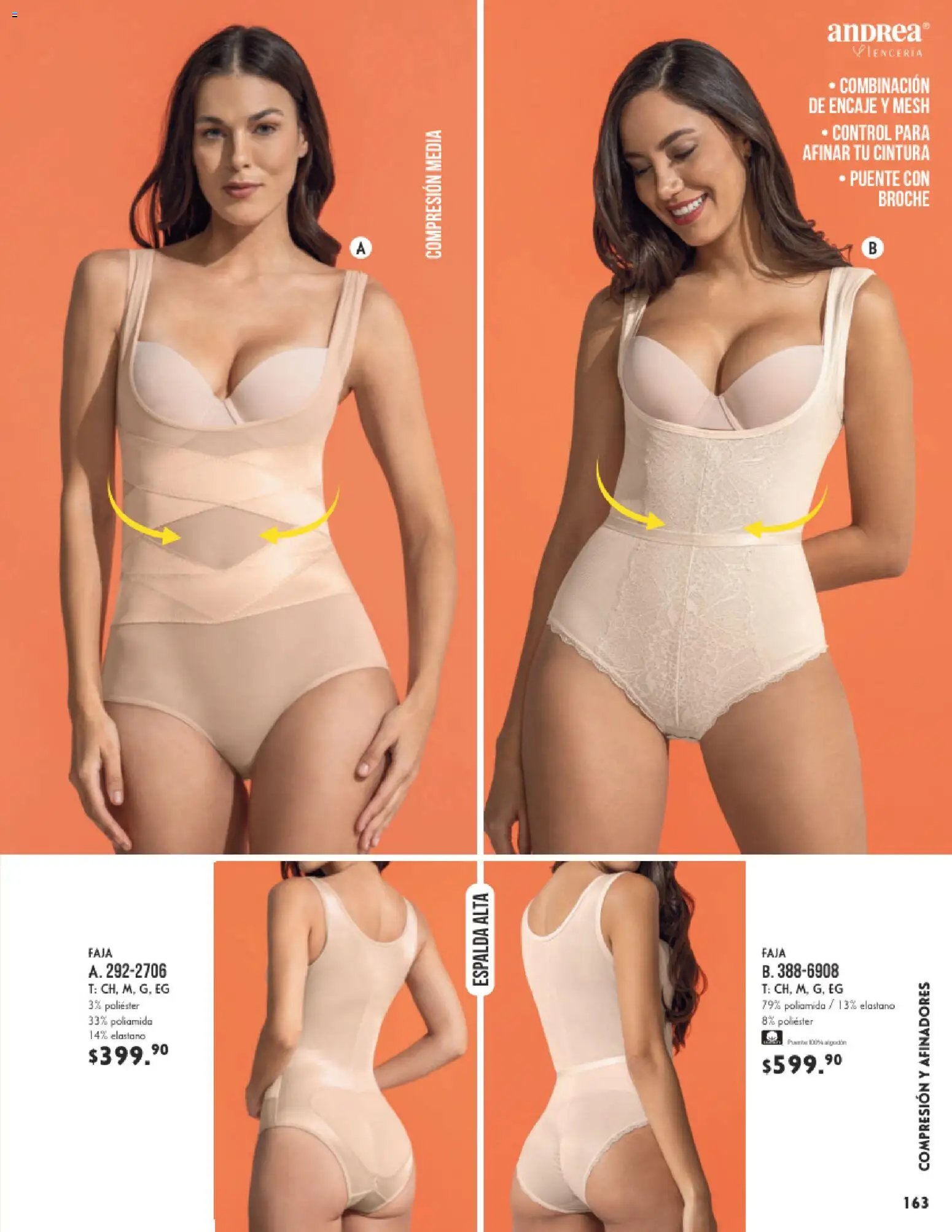 Nuevas ofertas de Andrea válidas en toda la República Mexicana desde el 25.01.2026. ¡Encuentra las mejores ofertas en Andrea catálogo Lencería & vestir interior! | Página: 59 | Productos: Algodón, Faja