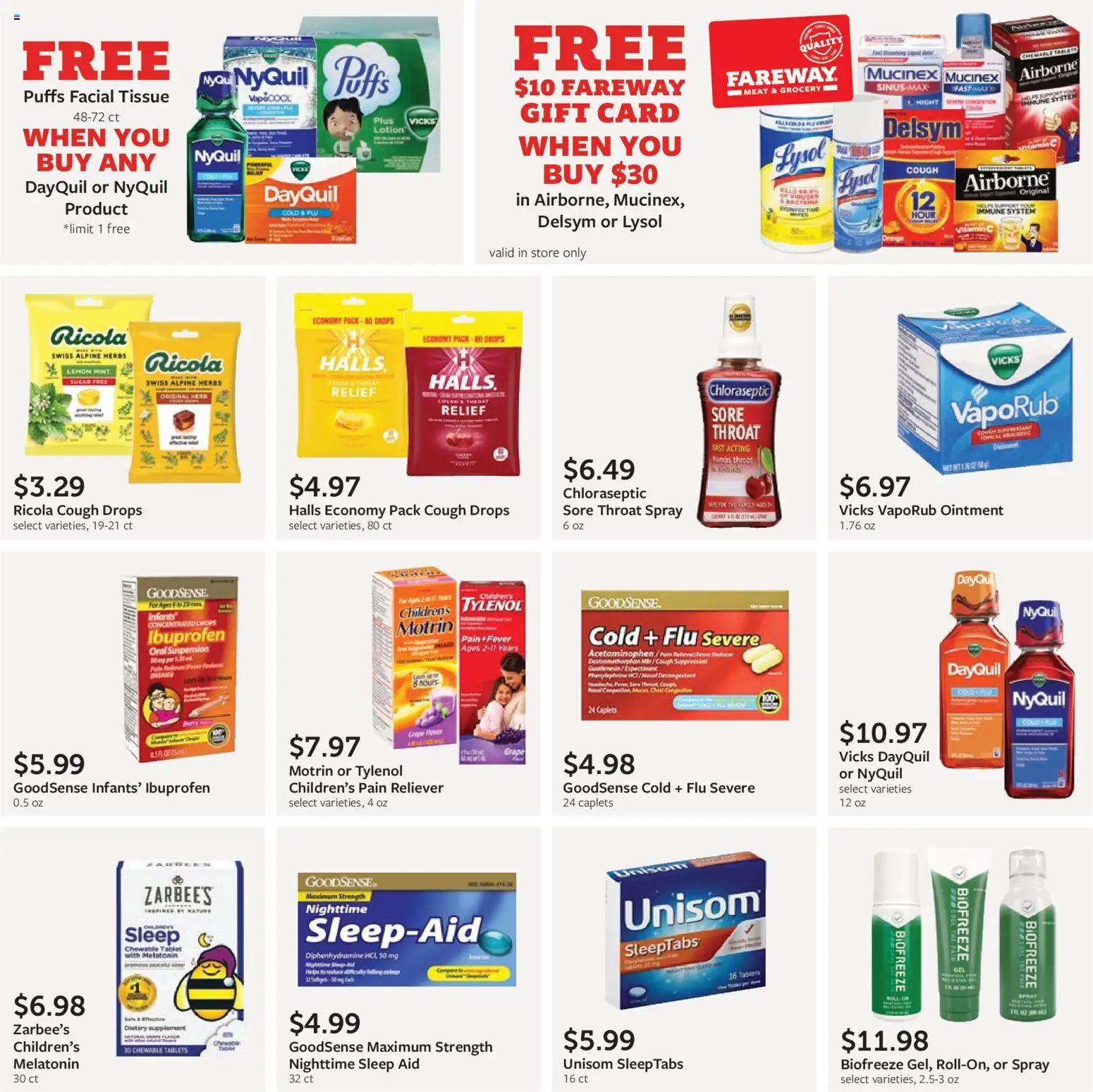 Fareway Monthly Ad - valid from 01.12.2025 | Page: 39 | Products: Vitamin, Melatonin, Sugar, Tablet