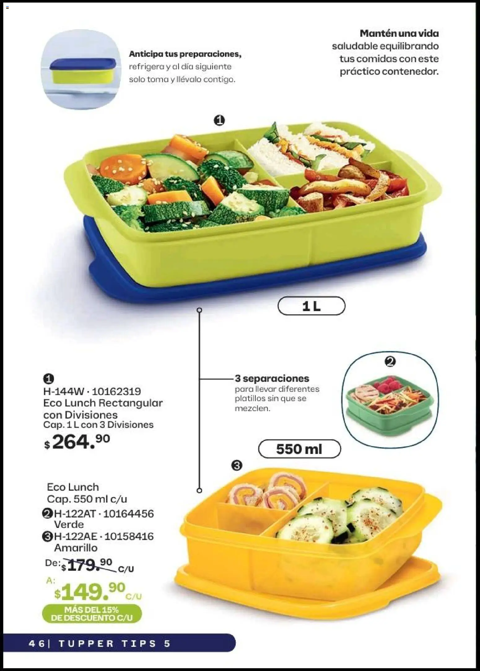 Nuevas ofertas de Tupperware válidas en toda la República Mexicana desde el 20.04.2026. ¡Encuentra las mejores ofertas en Tupperware catálogo! | Página: 45 | Productos: Tupper