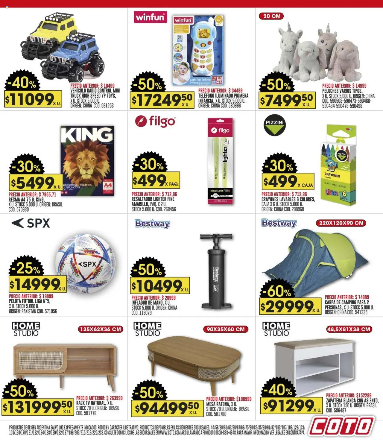 Coto ofertas │ válido desde el 18.08.2025 | Página: 23 | Productos: Teléfono, Radio, Caja, Inflador