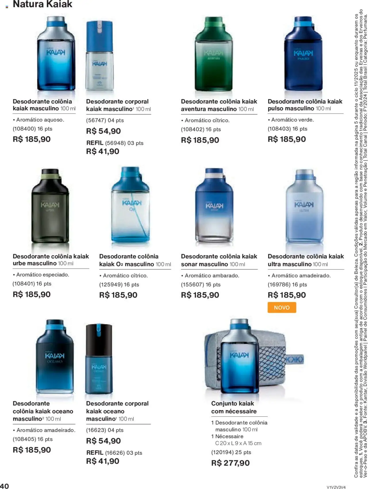 Natura Folheto - válido de 15.06.2025 | Página: 40 | Produtos: Desodorante, Necessaire, Base
