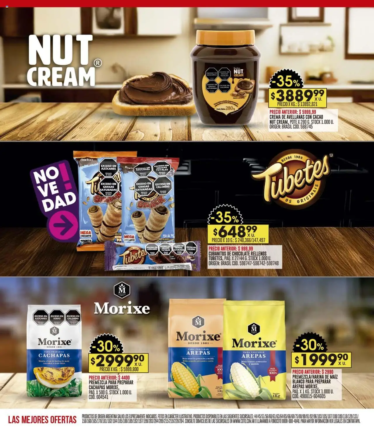 Coto ofertas │ válido desde el 18.08.2025 | Página: 14 | Productos: Maiz, Chocolate, Cacao, Crema