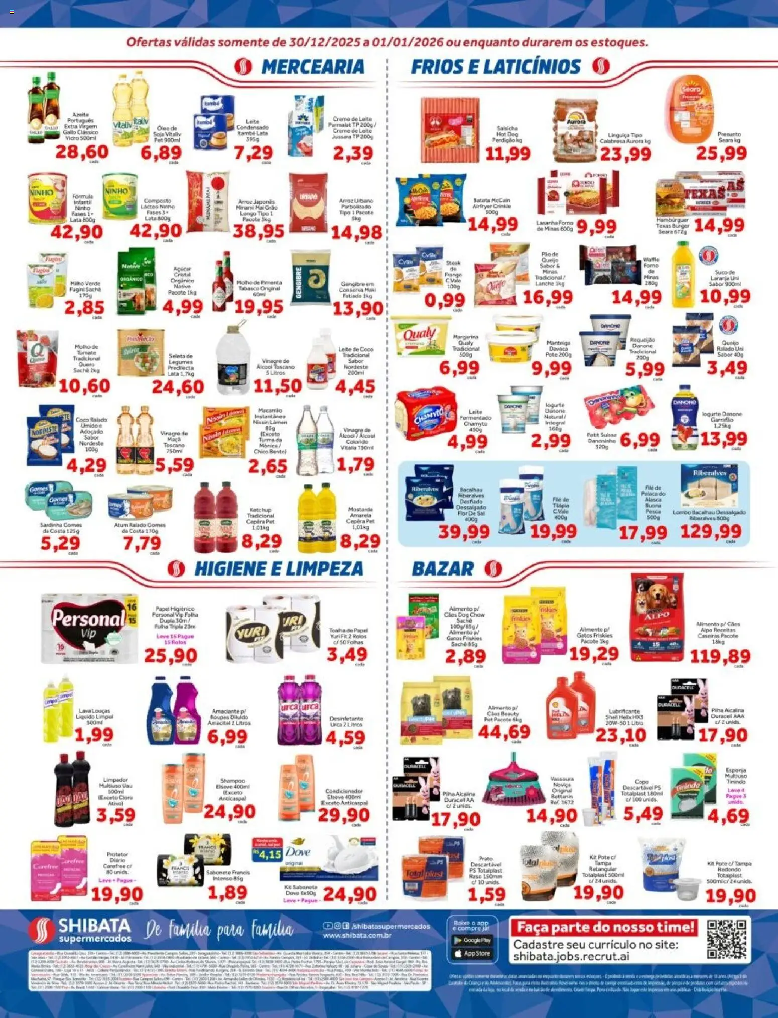 Shibata Folheto - válido de 30.12.2025 | Página: 2 | Produtos: Pimenta, Cloro, Frango, Papel higiênico