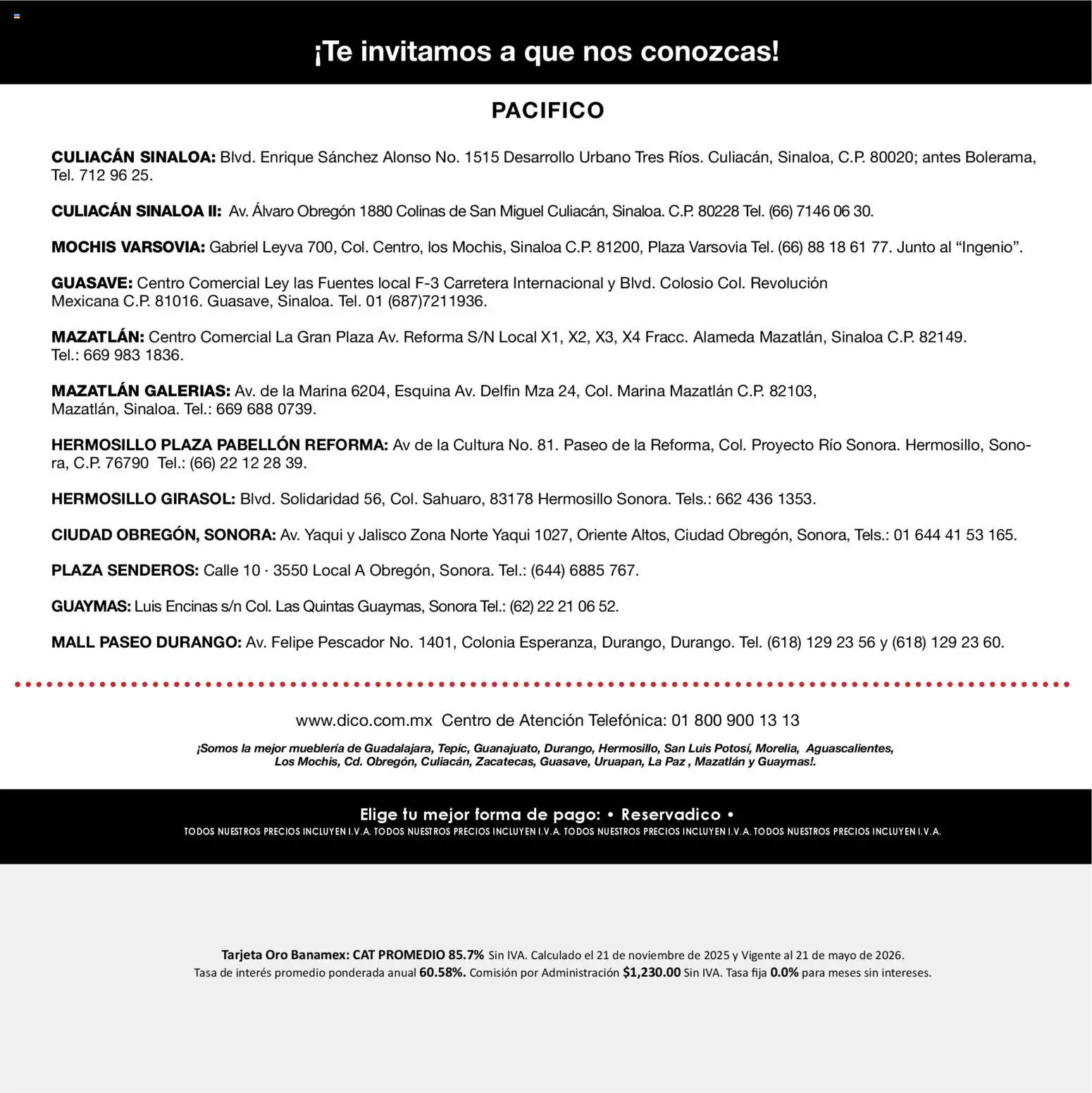 Nuevas ofertas de Muebles Dico válidas en toda la República Mexicana desde el 15.04.2026. ¡Encuentra las mejores ofertas en Muebles Dico catálogo Salas y Colchones! | Página: 30