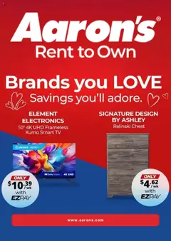 Preview of Aaron's weekly ads valid from 18.02.2025
