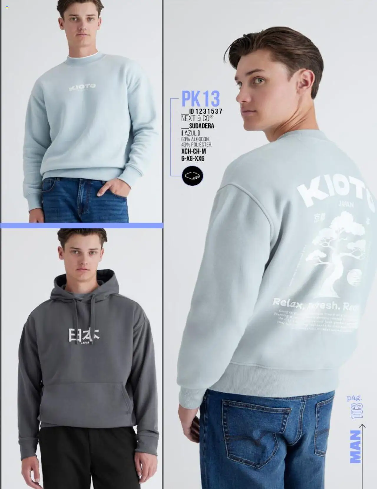 Nuevas ofertas de Price Shoes válidas en toda la República Mexicana desde el 18.10.2025. ¡Encuentra las mejores ofertas en Price Shoes catálogo Man otoño / invierno! | Página: 103 | Productos: Sudadera