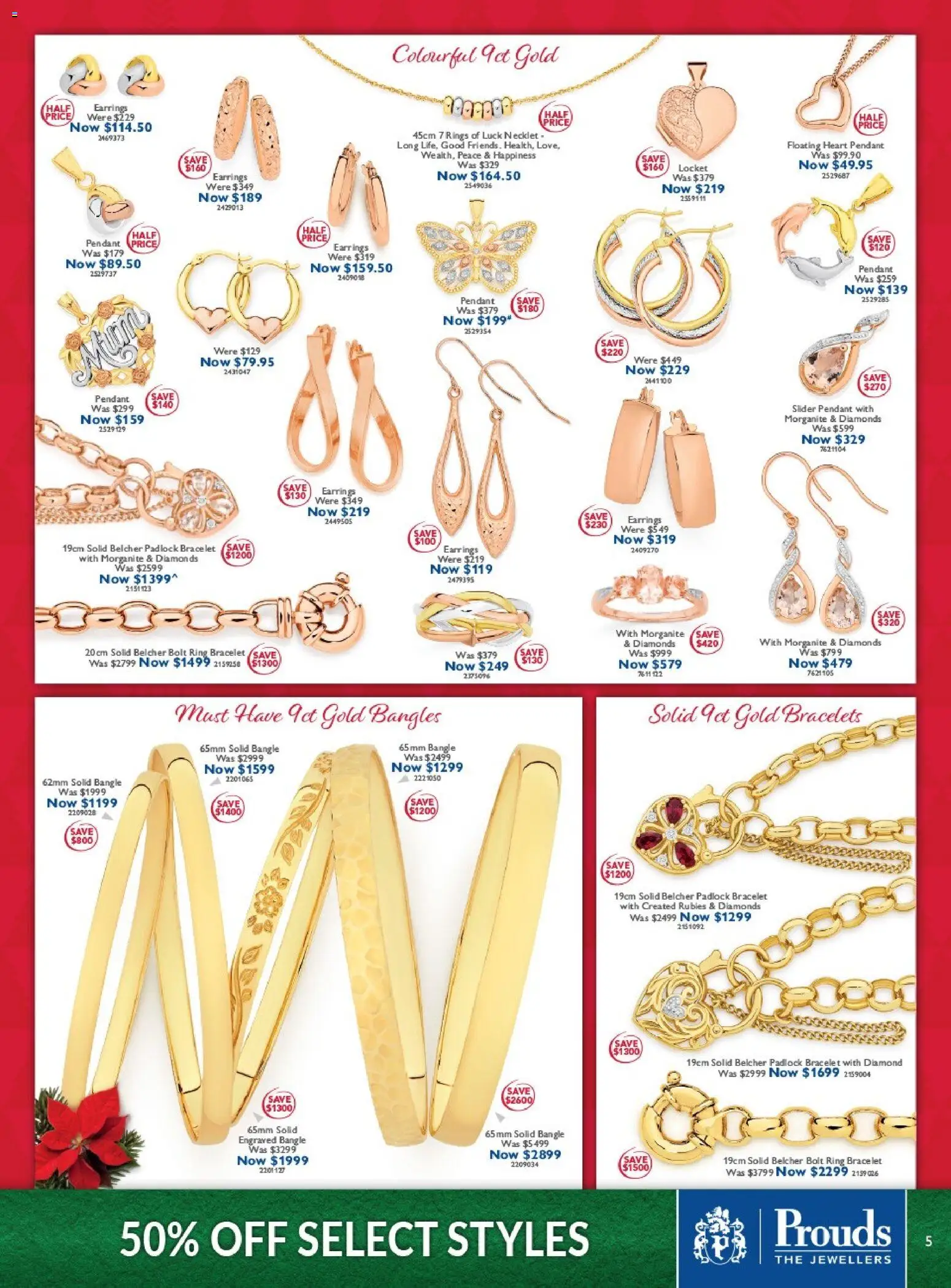 Prouds The Jewellers catalogue - valid from 10.11.2025 | Page: 5 | Products: Bracelet, Diamond, Earrings, Pendant