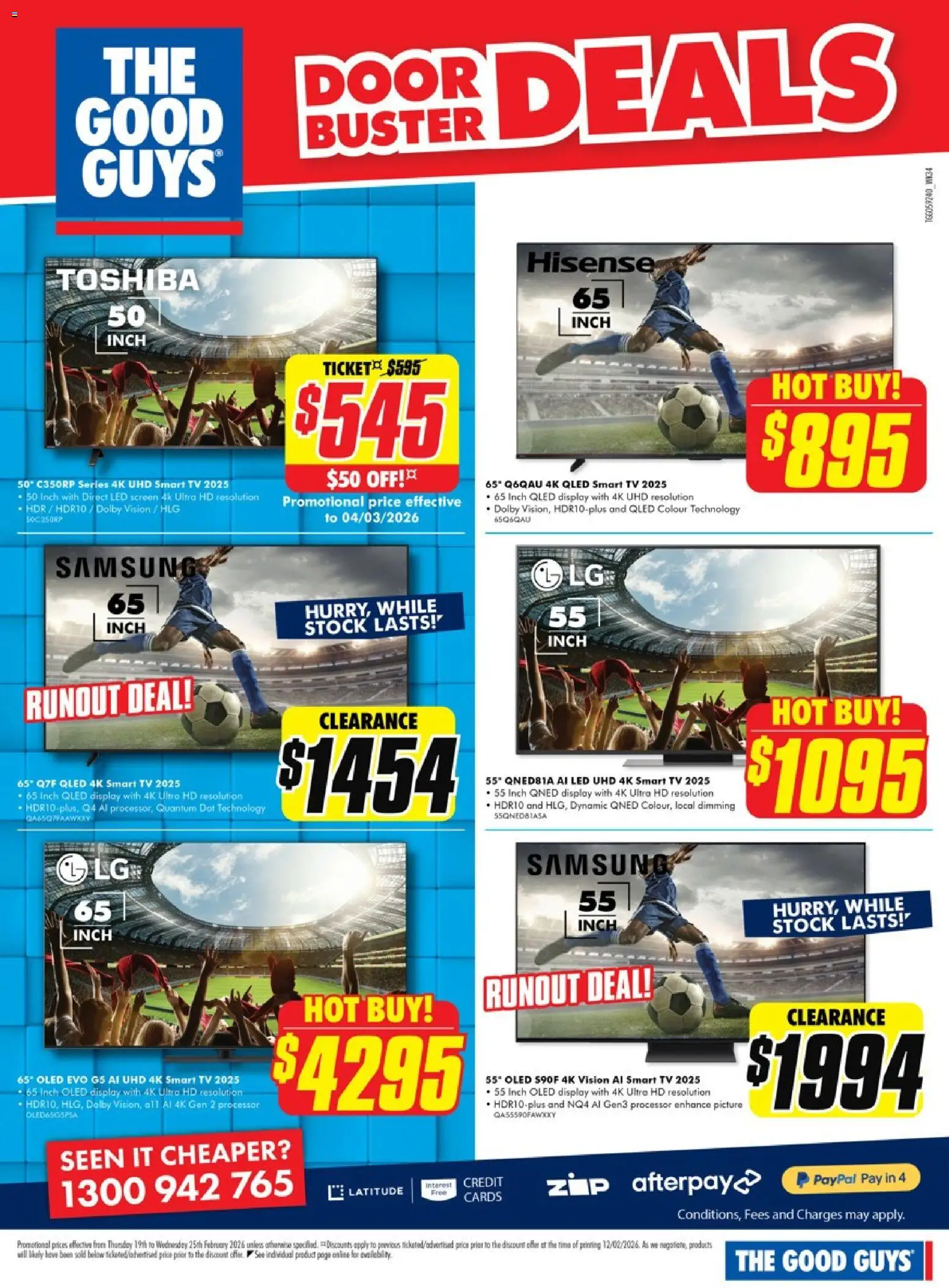 The Good Guys catalogue - valid from 18.02.2026 | Page: 6 | Products: Door, Picture, Tv, Screen