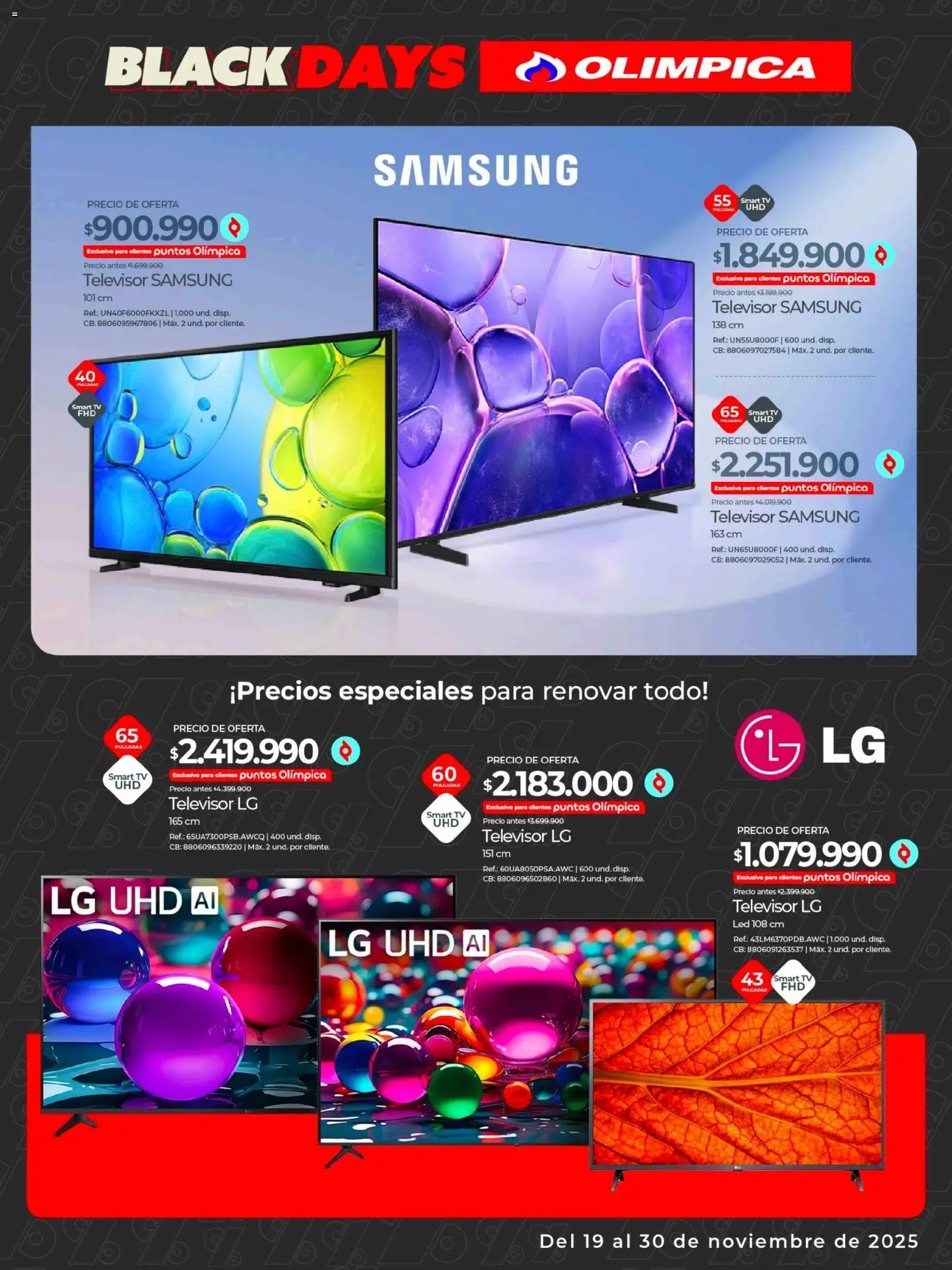 Olímpica revista - valida desde el 19.11.2025 | Página: 3 | Productos: Televisor