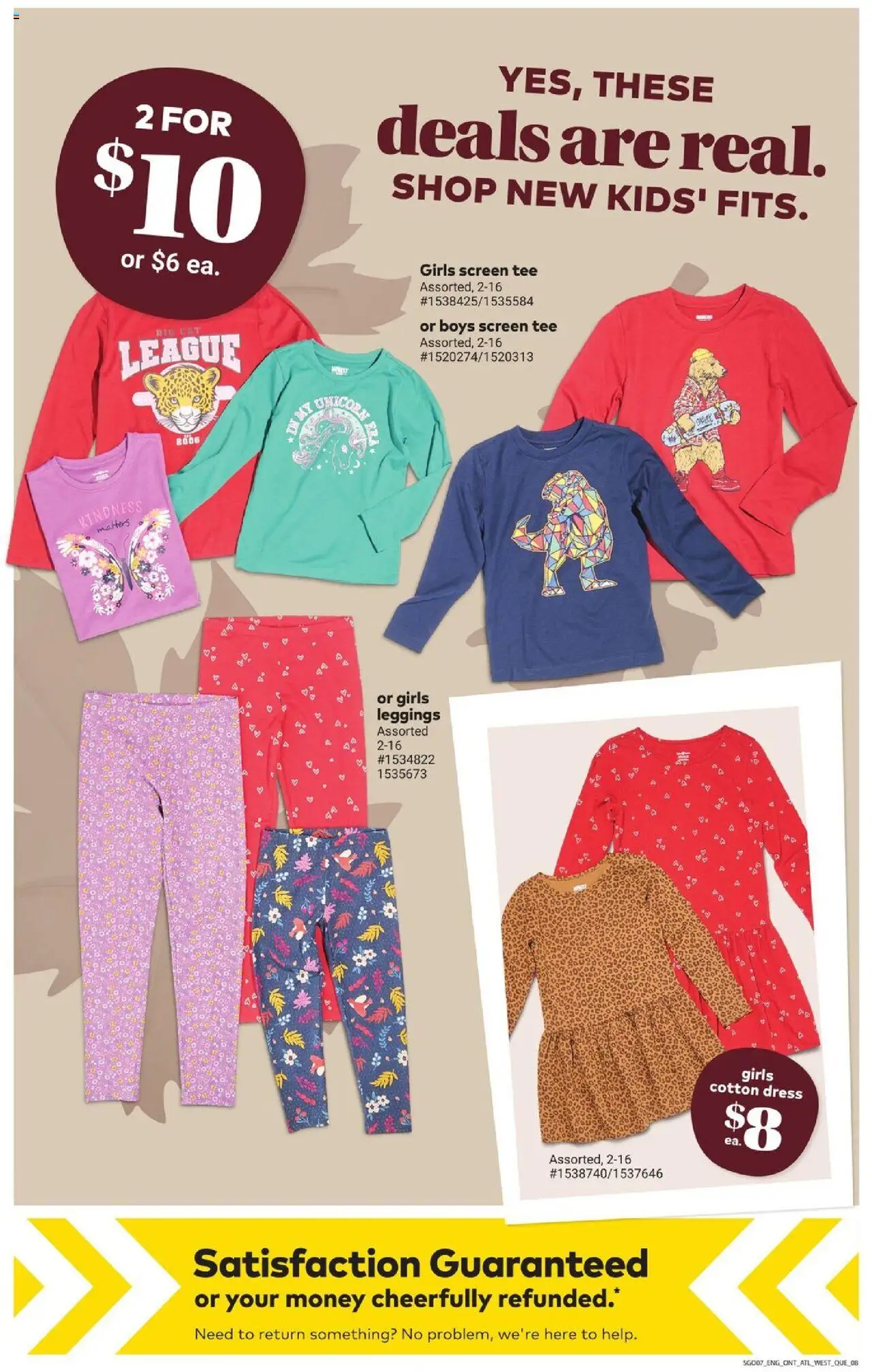 Giant Tiger flyer valid from 17.09.2025 | Page: 10 | Products: Dress, T-shirt, Leggings