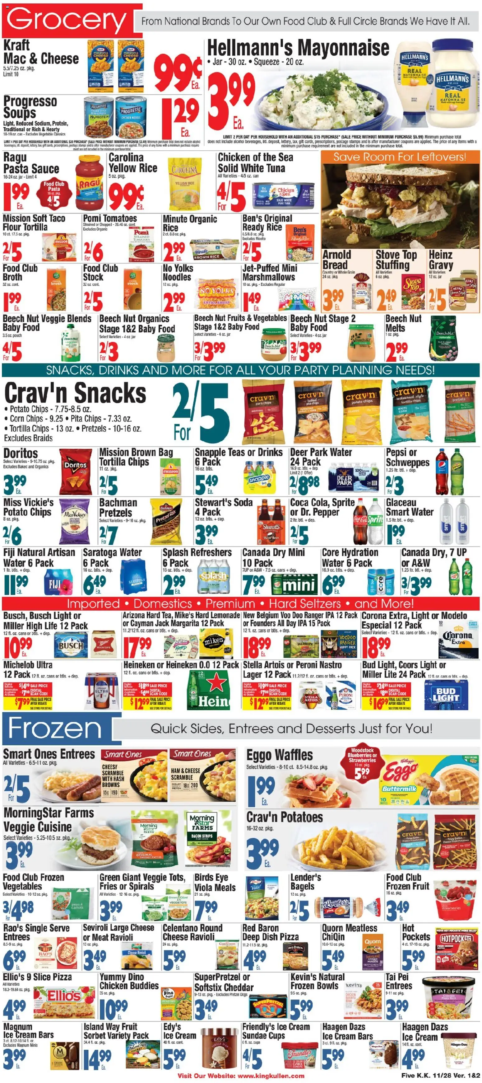 King Kullen Weekly Ad - valid from 28.11.2025 | Page: 5 | Products: Ice cream, Baby food, Fruits, Blueberries