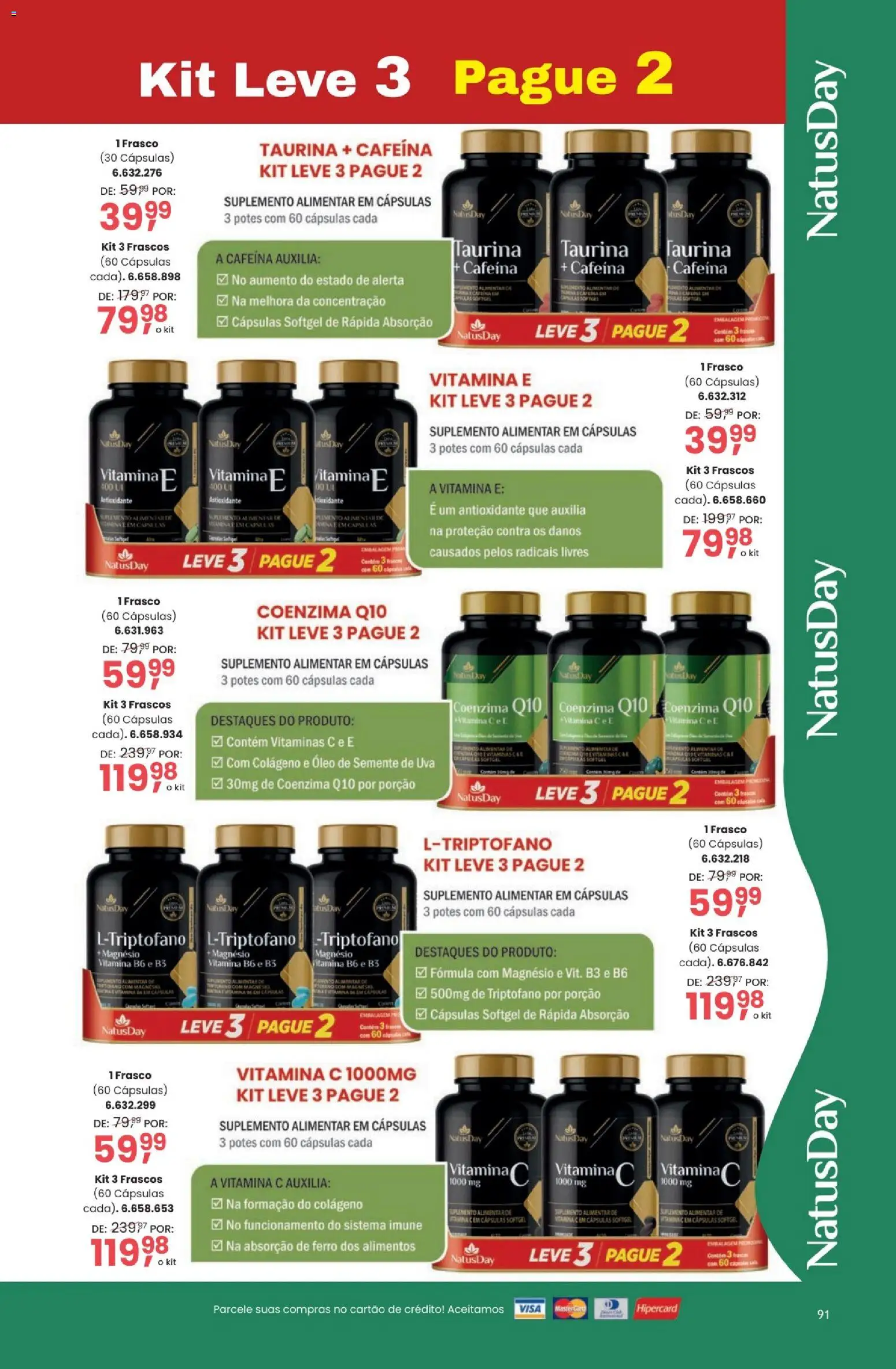 Quatro Estações Folheto - válido de 03.03.2026 | Página: 91 | Produtos: Colágeno, Ferro, Óleo, Potes