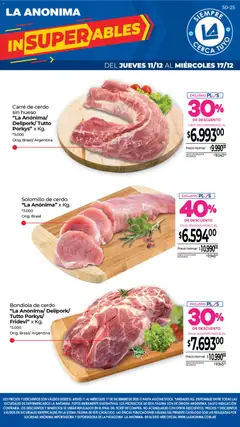 Vista previa La Anonima catálogo válido desde el 11.12.2025