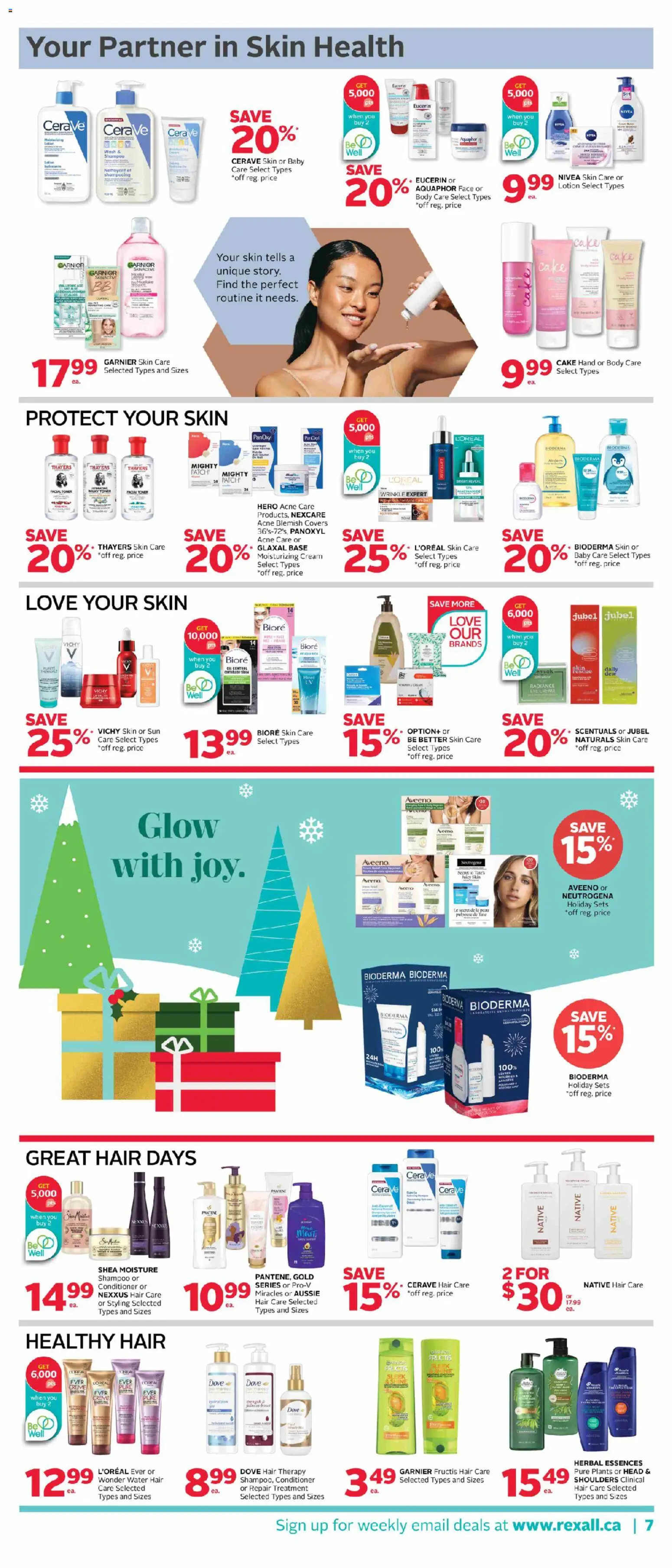 Rexall flyer valid from 31.10.2025 | Page: 13 | Products: Cream, Toner, Shampoo, Conditioner