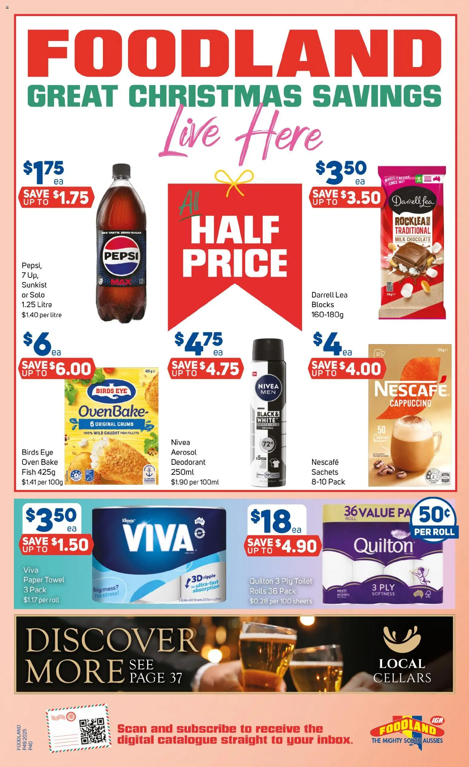 Foodland catalogue - valid from 03.12.2025 | Page: 40 | Products: Fish, Deodorant, Pepsi, Digital