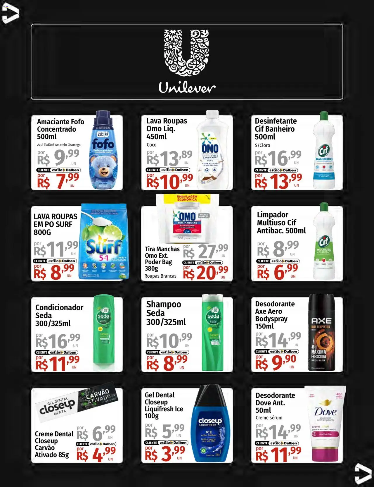 Supermercado Dalben Folheto - válido de 16.09.2025 | Página: 30 | Produtos: Pó, Desodorante, Roupas, Dove