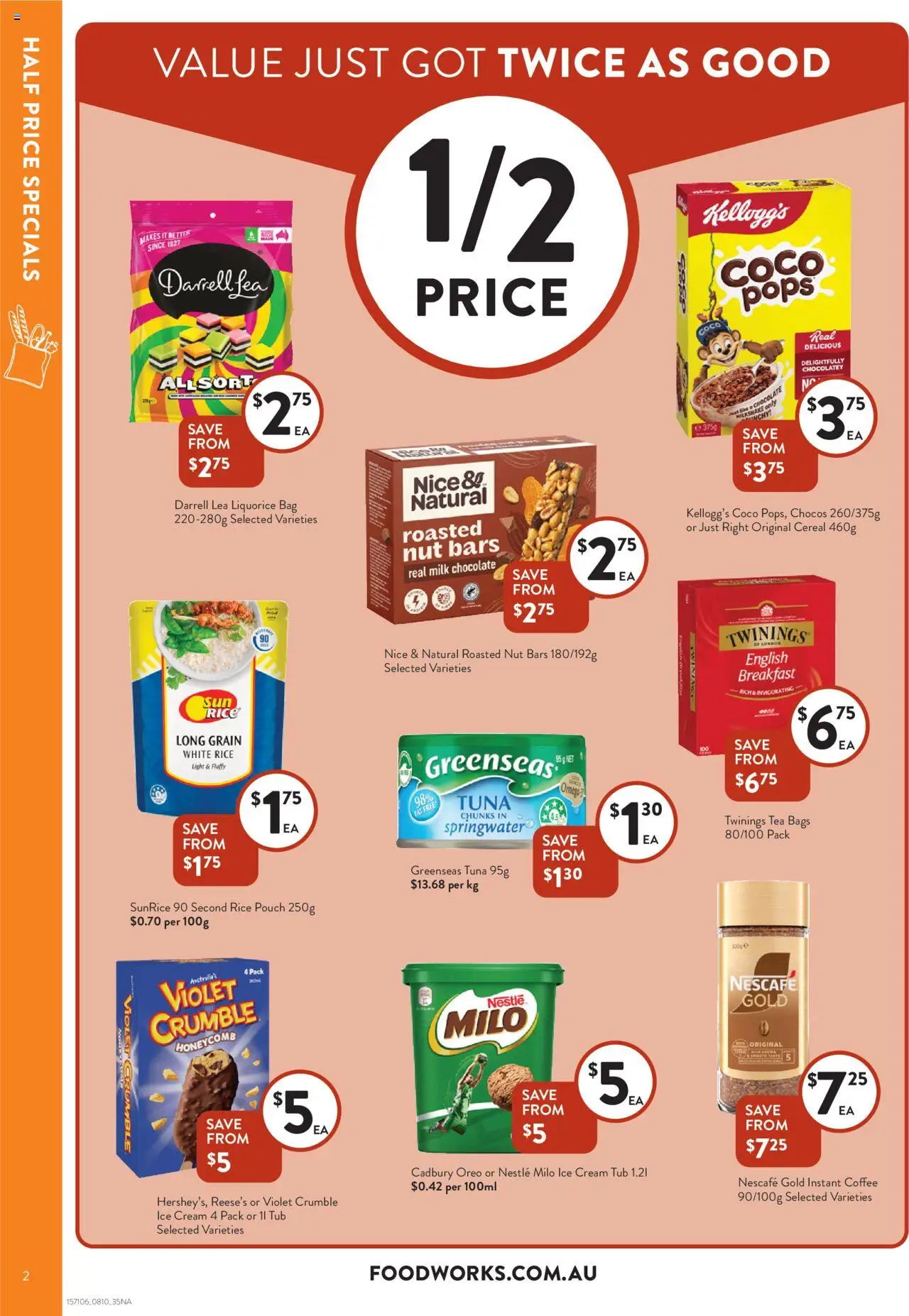 Foodworks catalogue - valid from 08.10.2025 | Page: 2 | Products: Coffee, Cream, Ice cream, Tuna