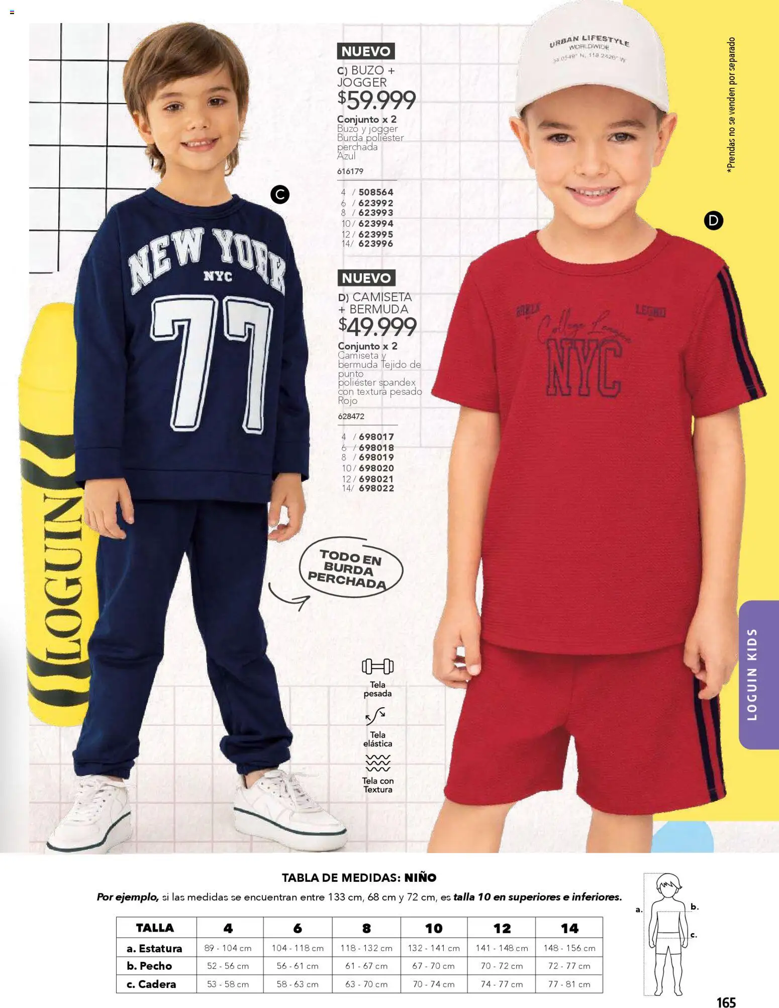 Pacifika revista - valida desde el 01.02.2026 | Página: 165 | Productos: Bermuda, Buzo, Camiseta, Conjunto