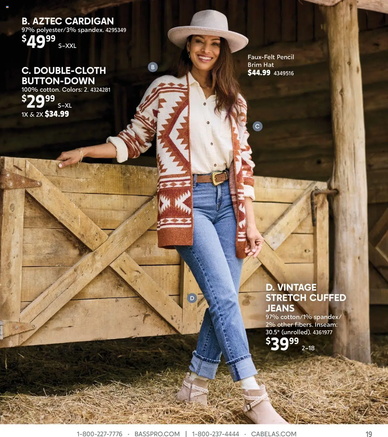 Cabela's Fall Clothing 25 - valid from 01.10.2025 | Page: 19 | Products: Pencil, Hat, Cardigan, Jeans