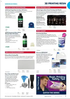 Jaycar catalogue - valid from 01.01.2025 | Page: 7 | Products: Measuring cup, Water, Printer, Usb