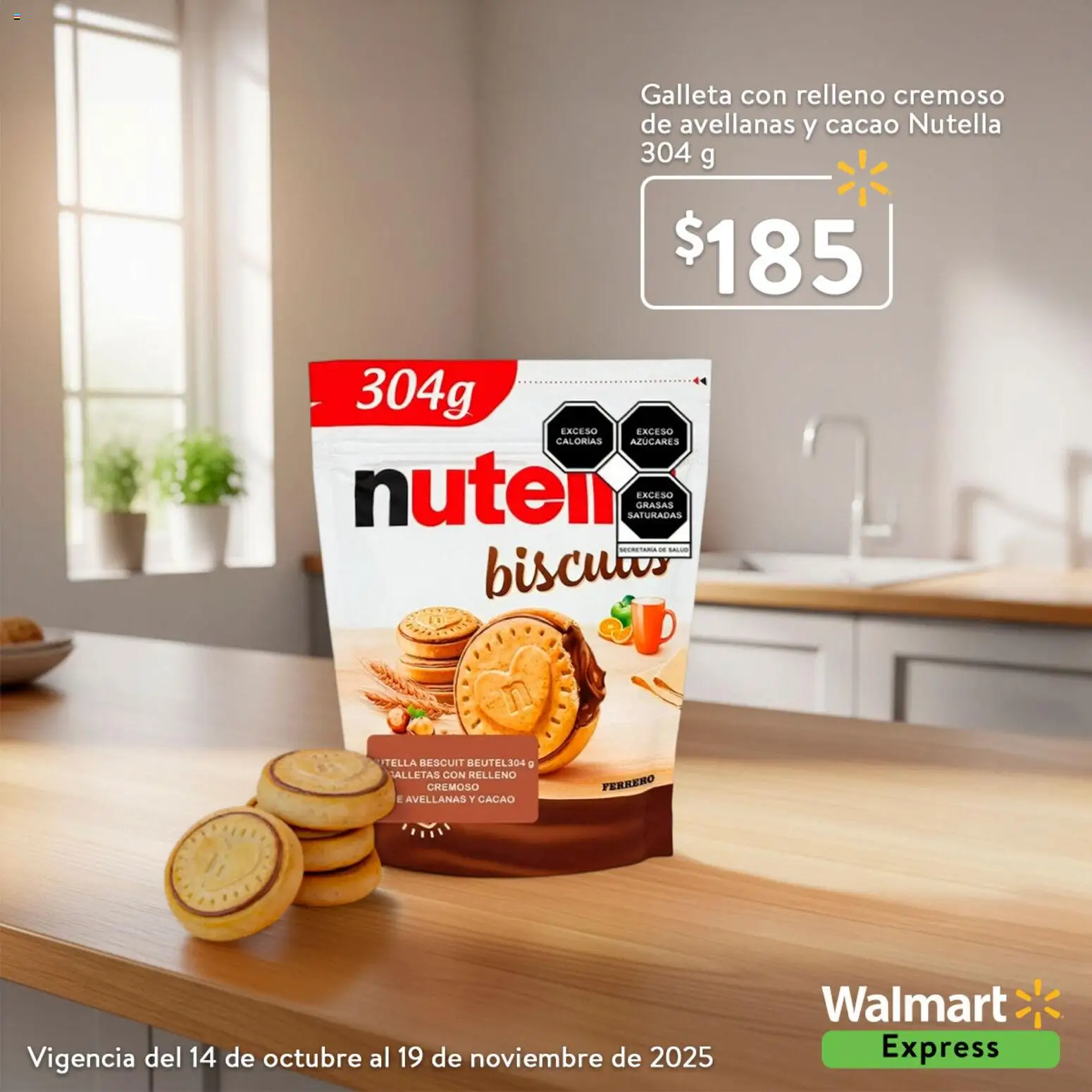 Nuevas ofertas de Walmart Express válidas en toda la República Mexicana desde el 14.10.2025. ¡Encuentra las mejores ofertas en Walmart Express folleto Nutella! | Página: 1 | Productos: Galletas, Cacao
